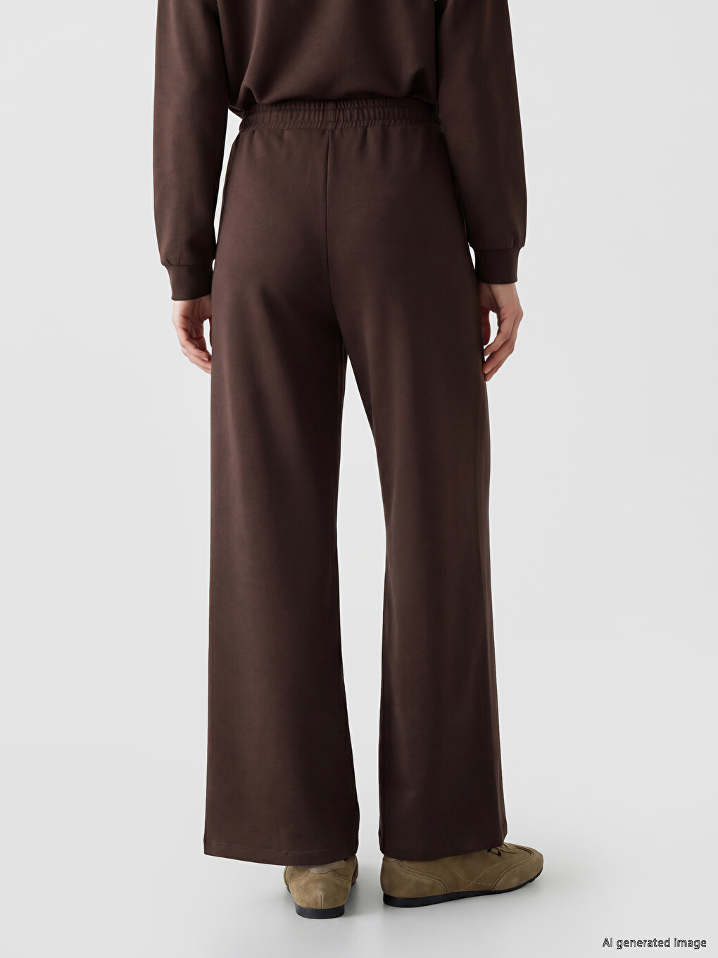 Wide Leg Women's Trousers-3