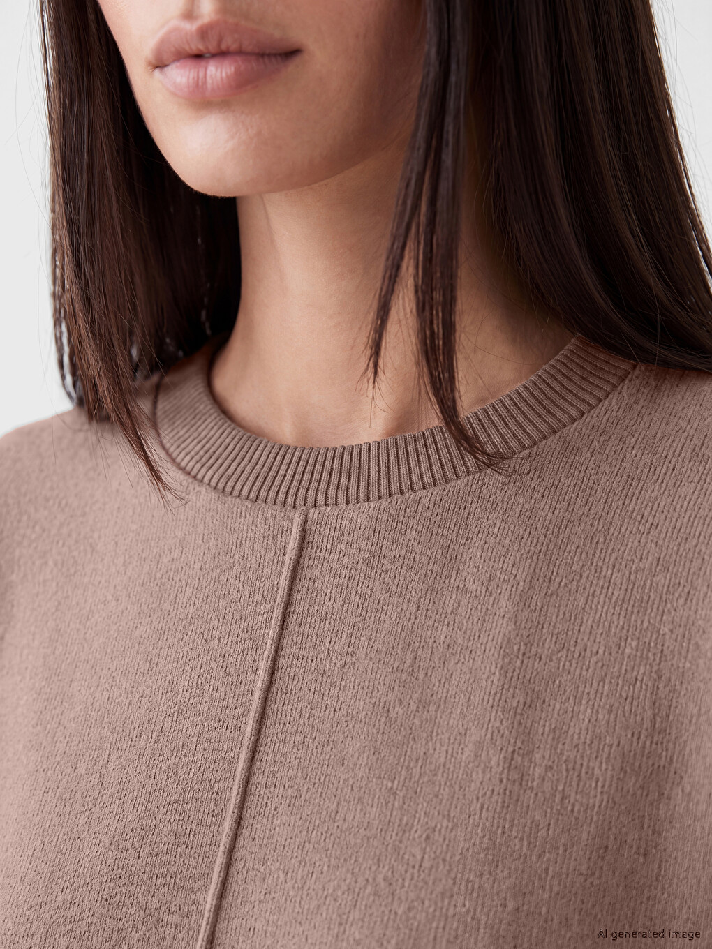 Crew Neck Oversize Women's T-shirt-2