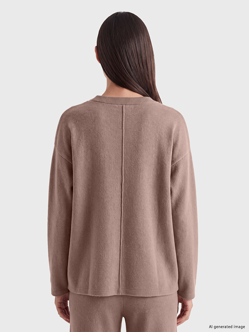 Crew Neck Oversize Women's T-shirt-3