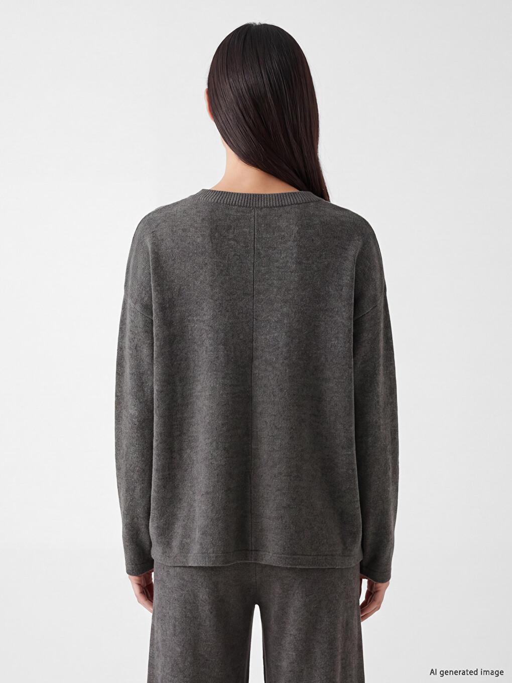 Crew Neck Oversize Women's T-shirt-3