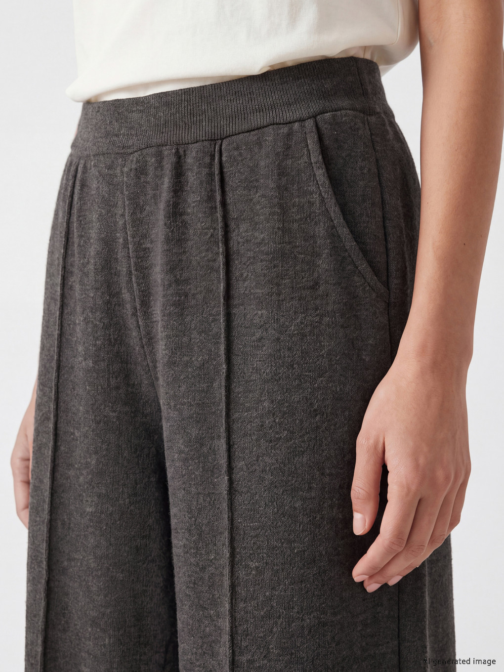 Wide Leg Women's Sweatpants-2