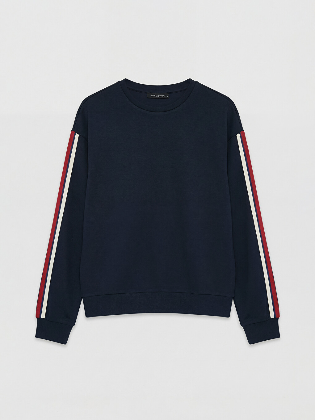 Şerit Detaylı Soft Touch Kadın Sweatshirt-4