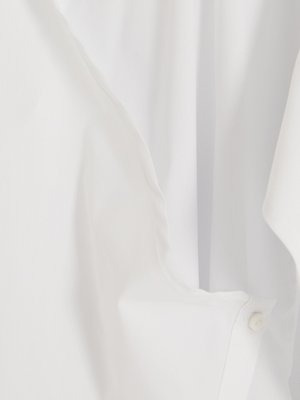 Chemise Femme En Popeline À Col Croisé À Double Boutonnage-1