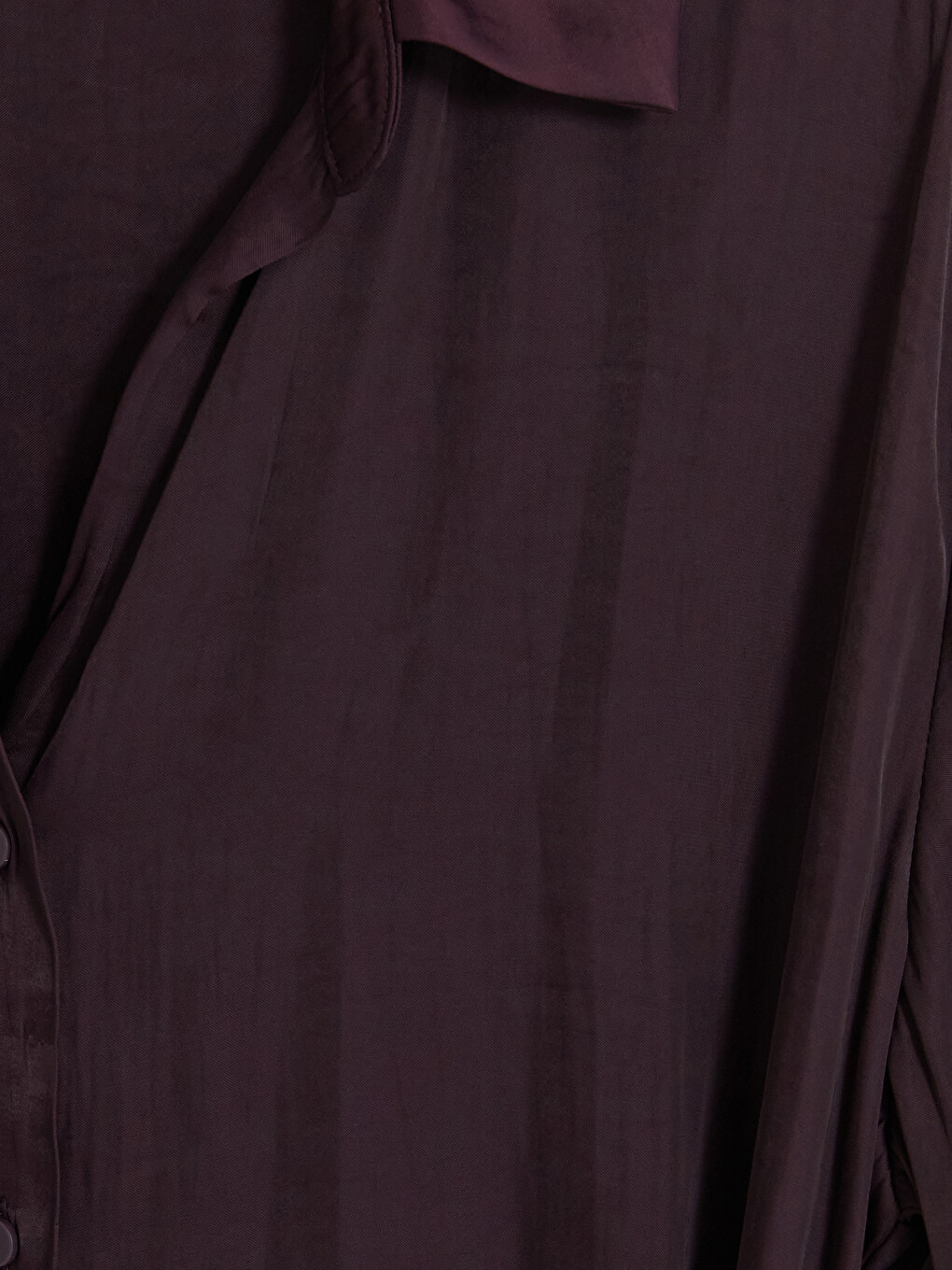 Sashed Satin Women's Shirt-5