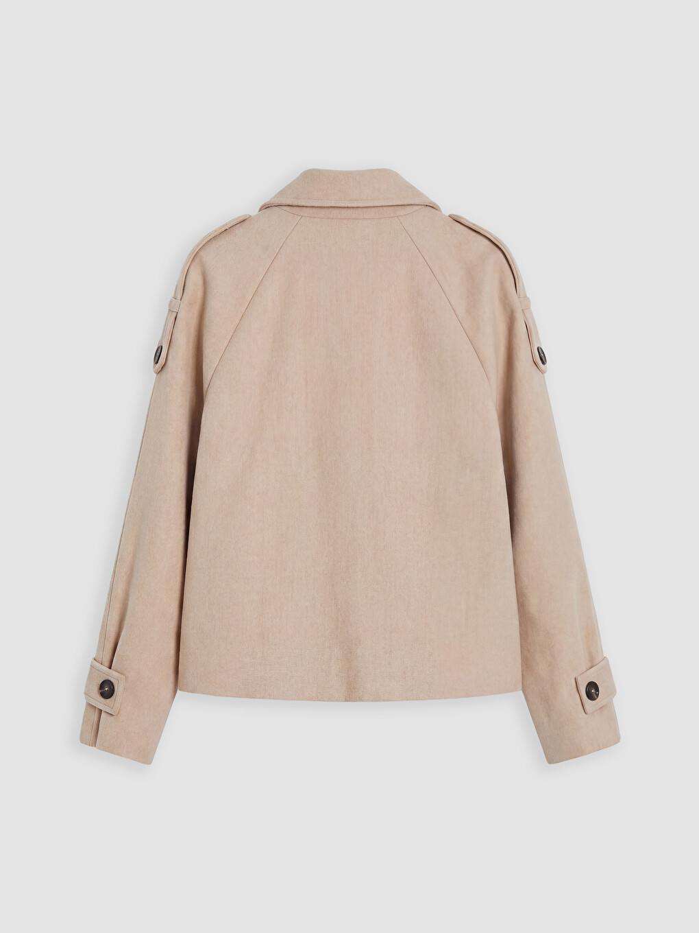 Double Breasted Collar Women's Cachet Overcoat-5