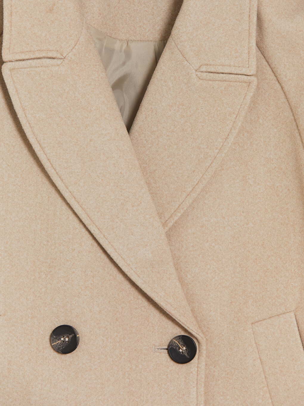 Double Breasted Collar Women's Cachet Overcoat-6