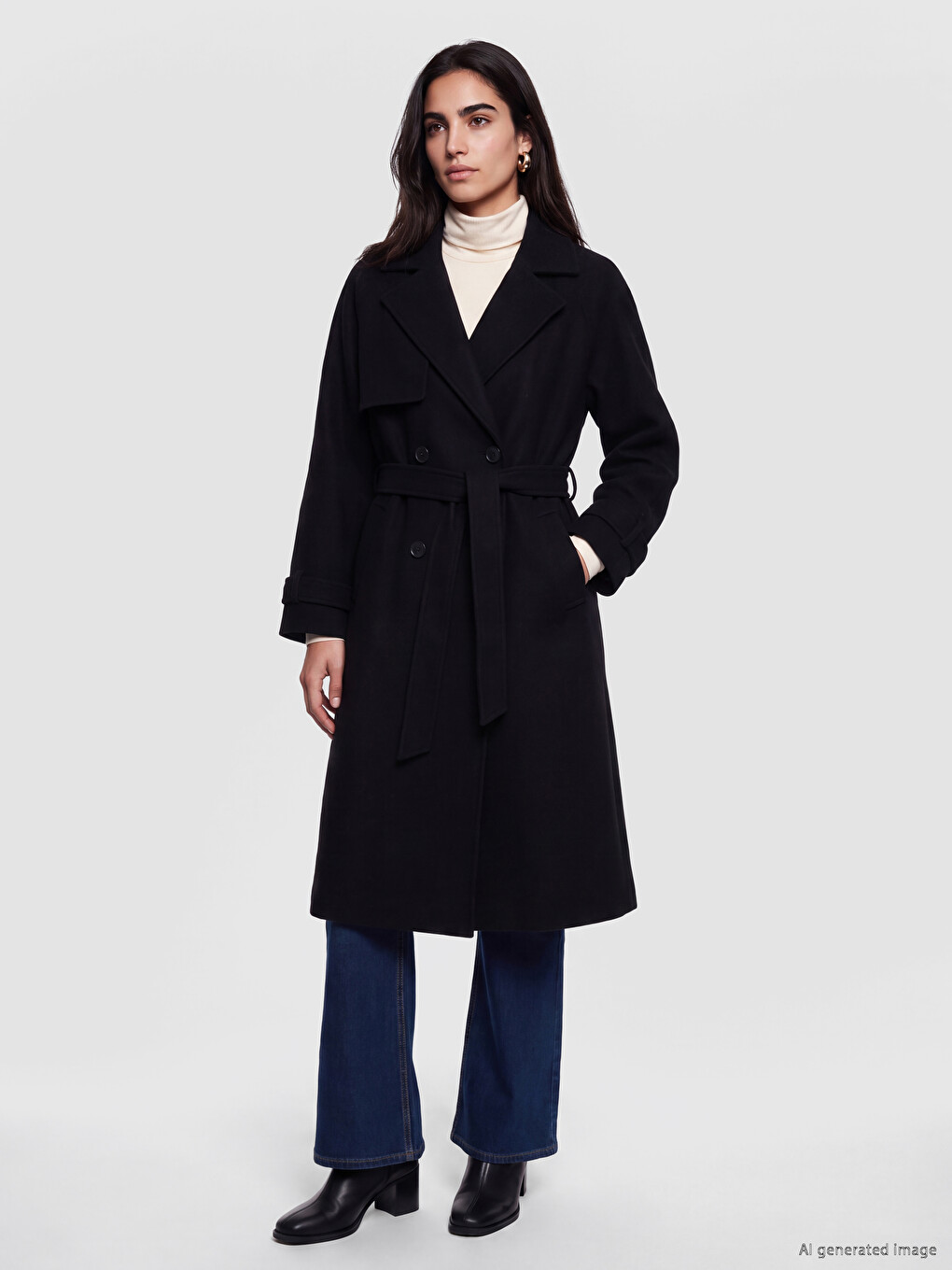 Waist Belted Women's Cachet Coatigan-1