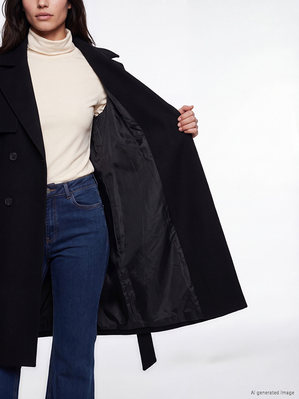 Waist Belted Women's Cachet Coatigan-3