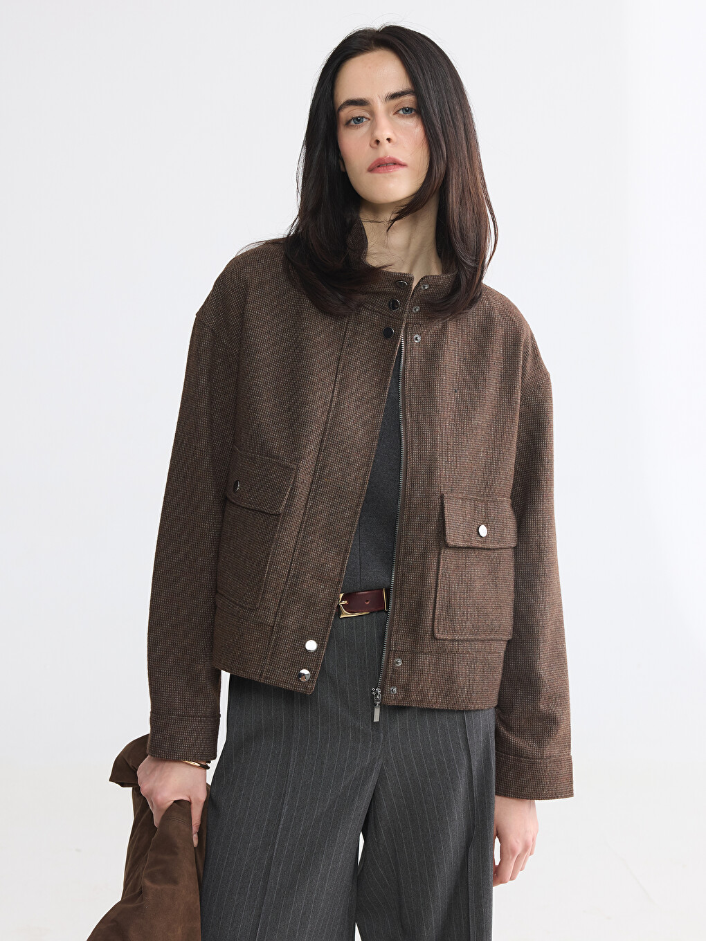 Woman Brown Jacket