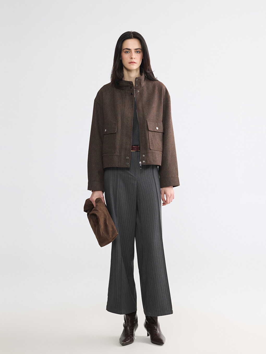 Woman Brown Jacket-1