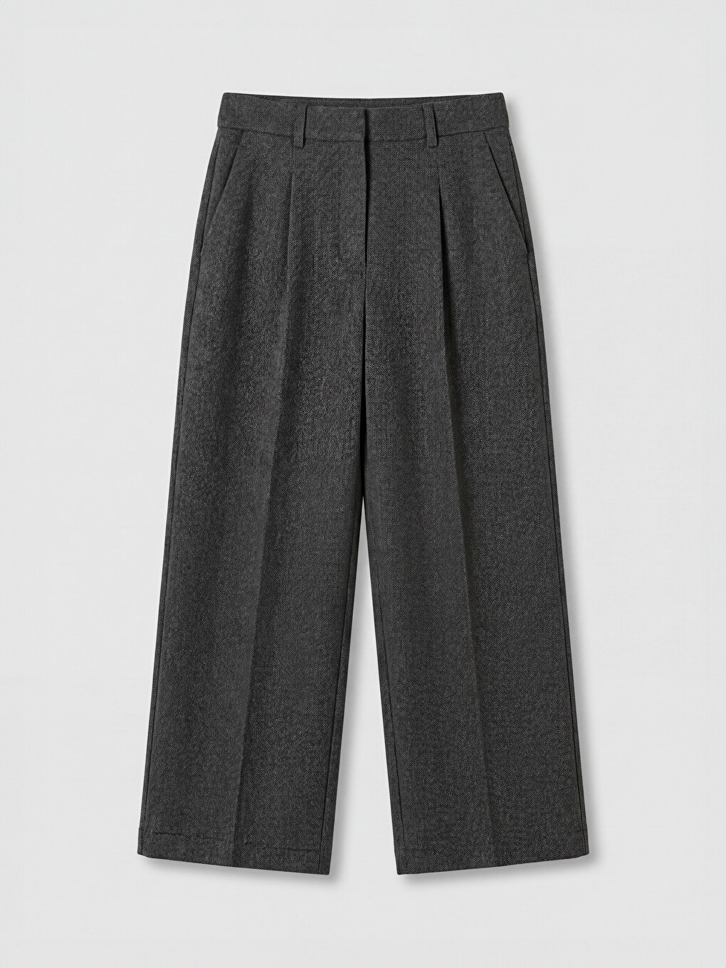 Woman Grey Tailored Trousers-4