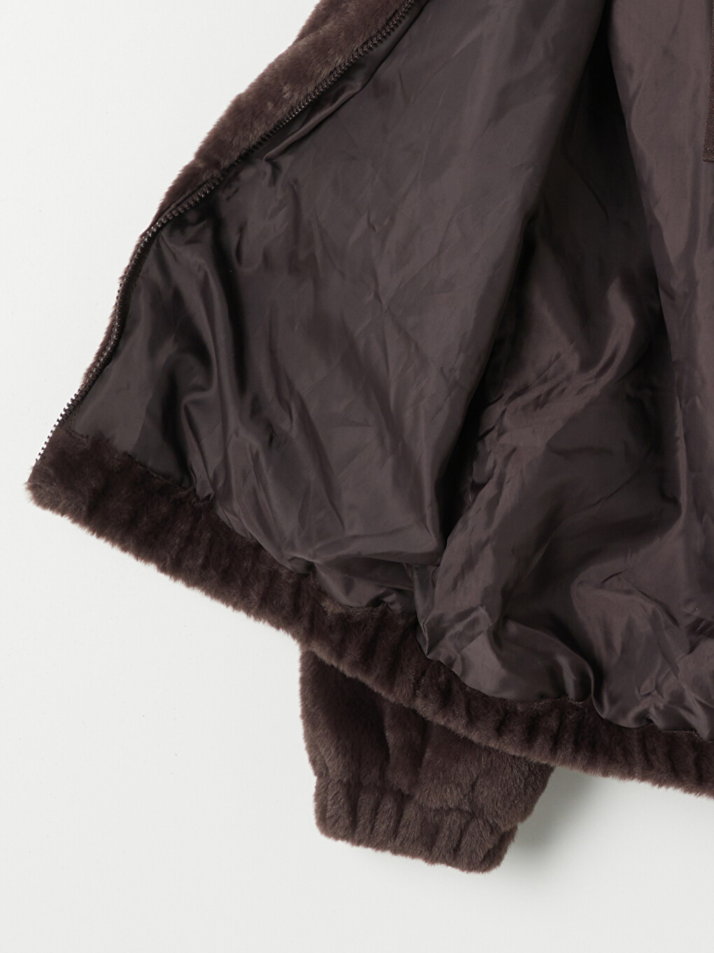 Hooded Oversize Women's Plush Coat-6
