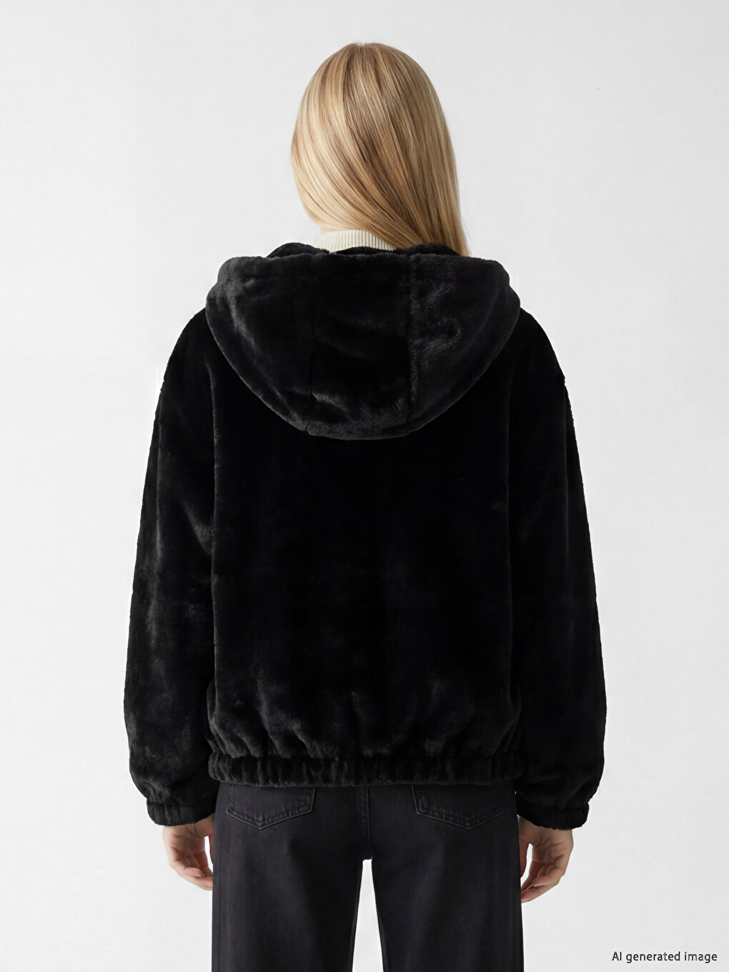 Woman Black Coat-3