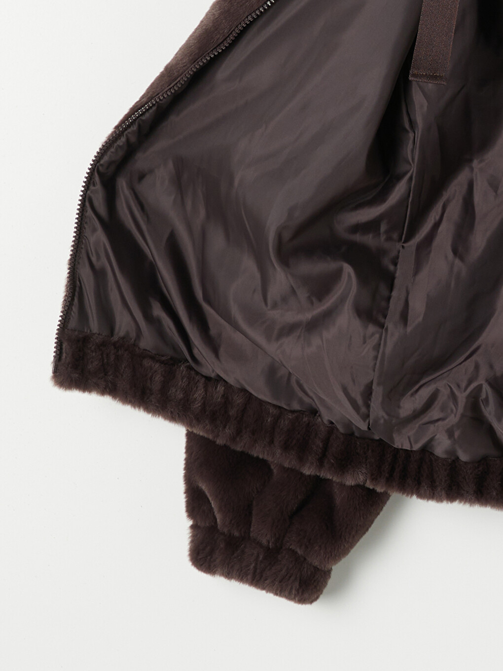 Hooded Oversize Women's Plush Jacket-6