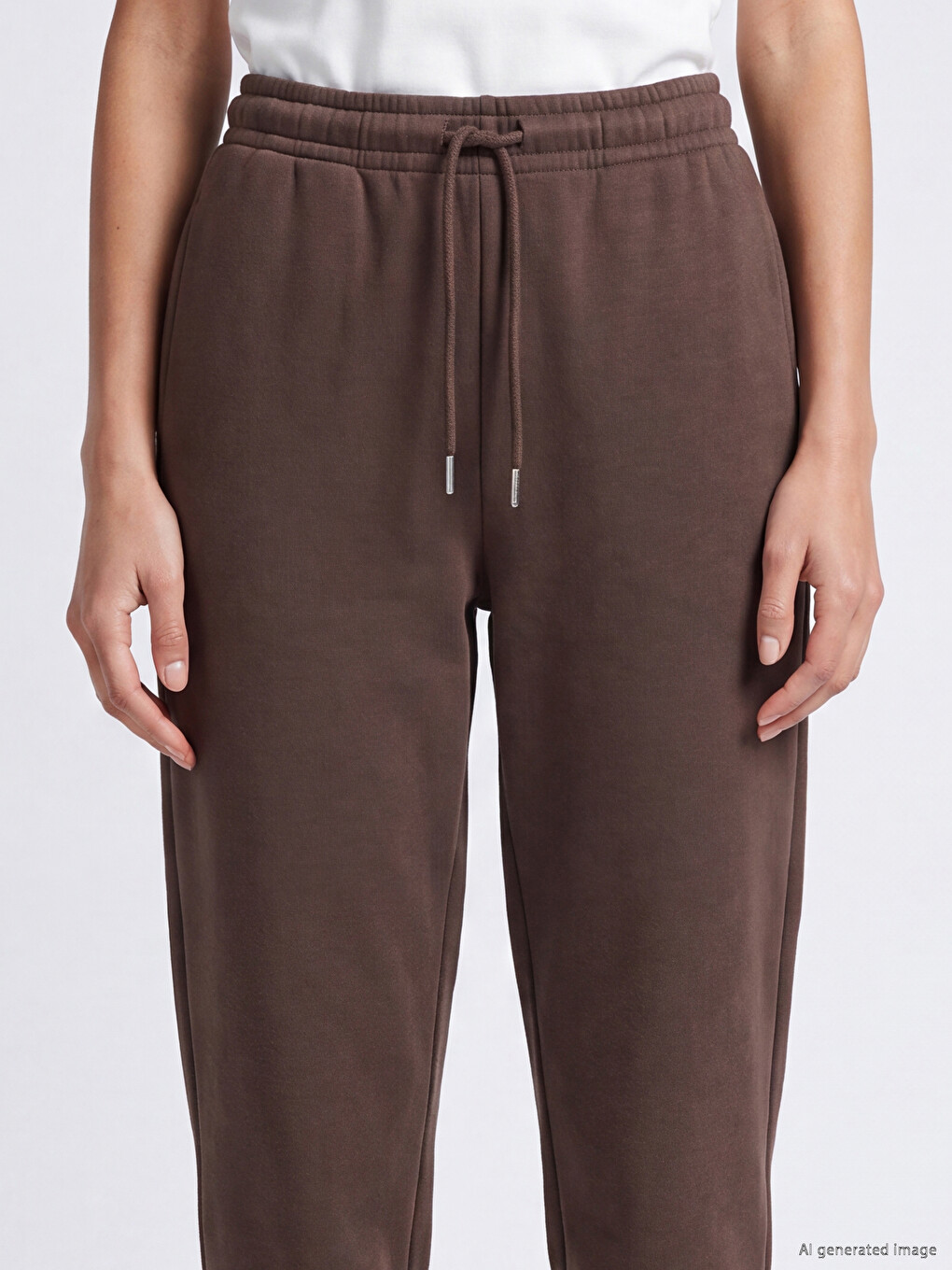 Pantalons De Survêtement Jogger Brun Femme-2