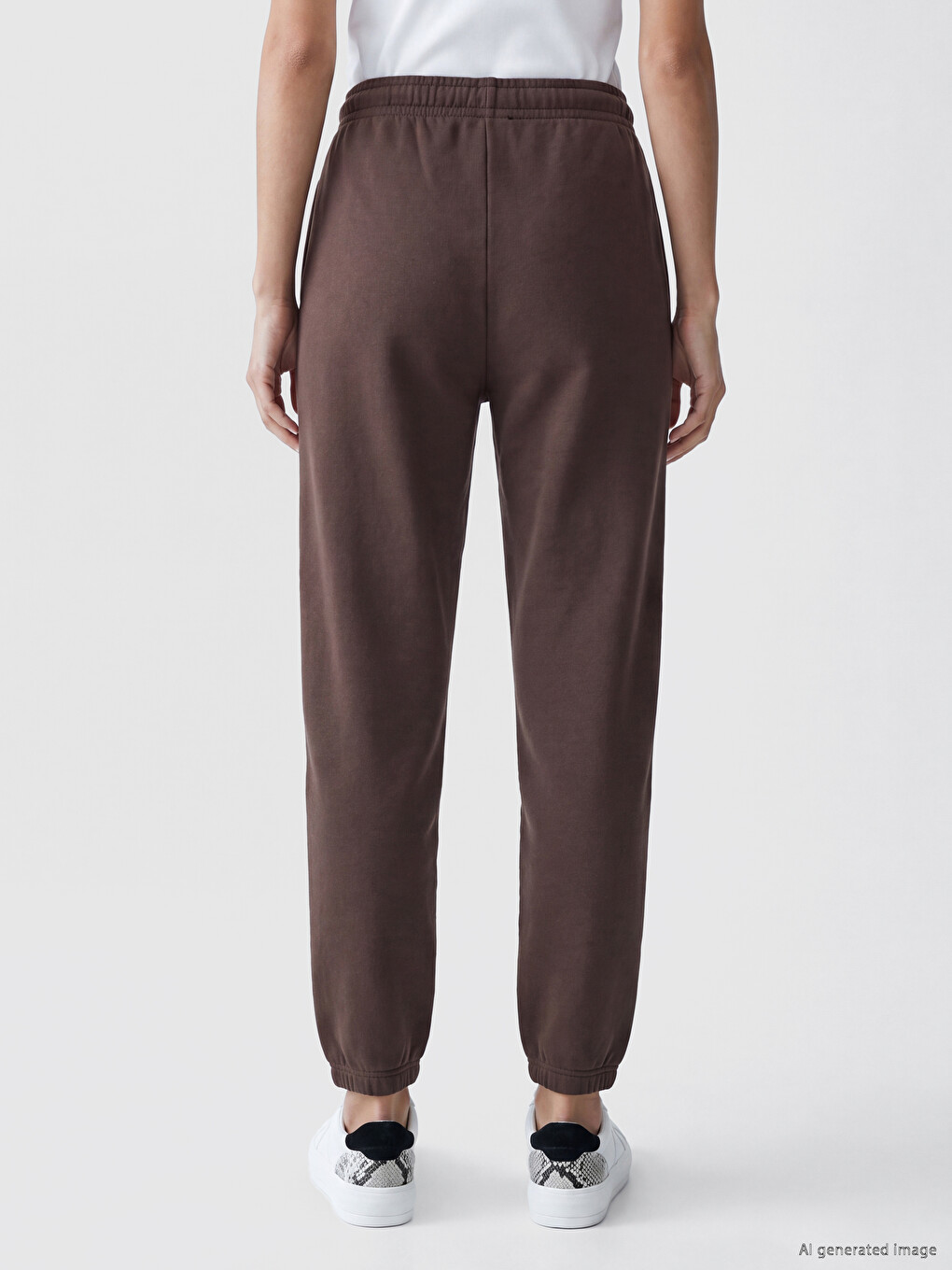 Pantalons De Survêtement Jogger Brun Femme-3