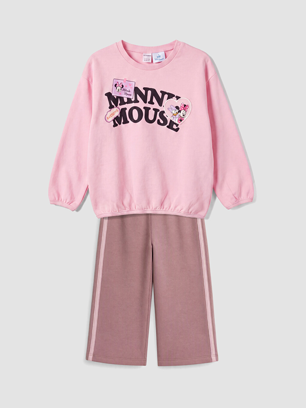 طقم بنات رضع مطبوع Minnie Mouse