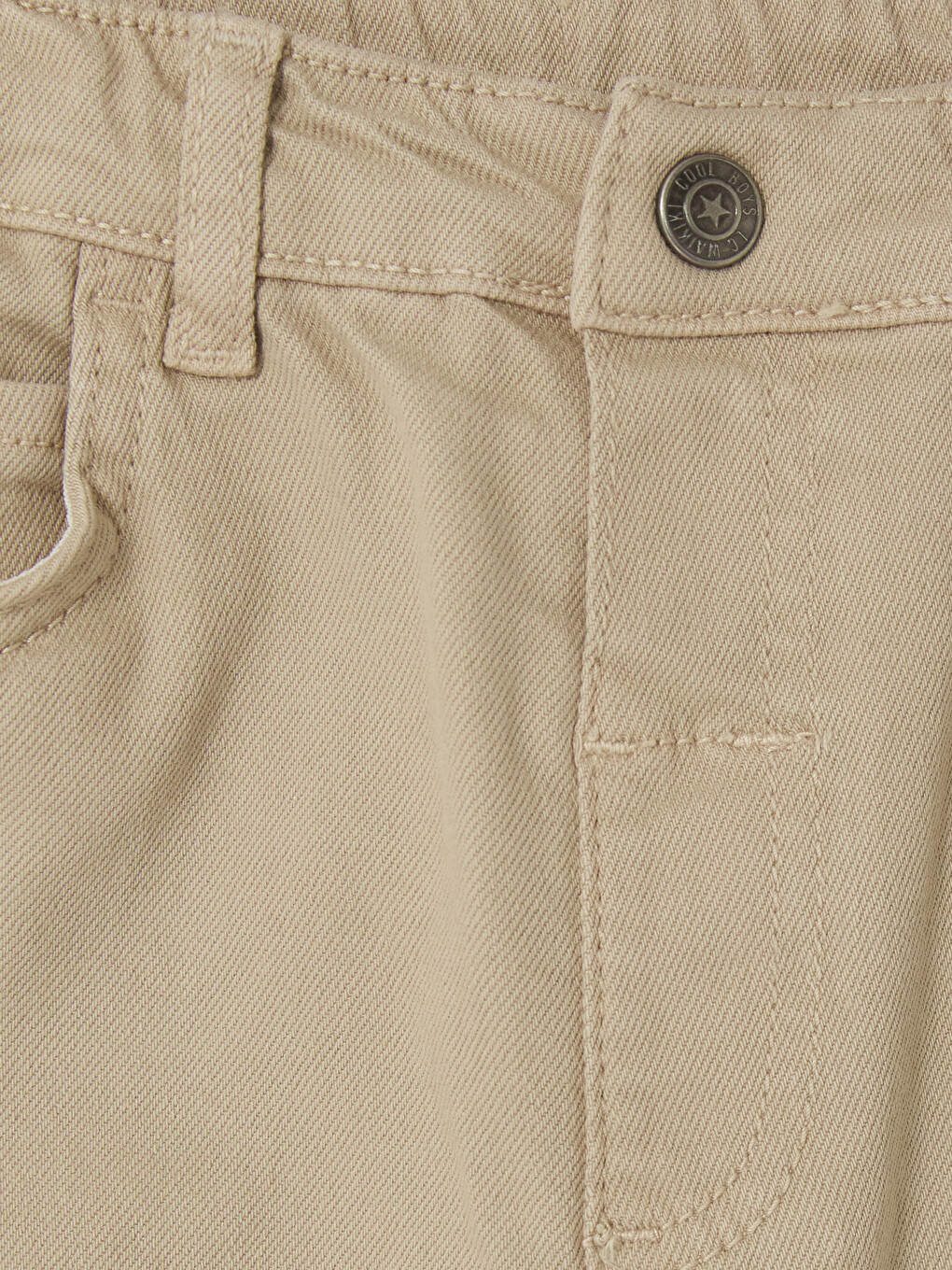 Bej Erkek Çocuk Gabardin Pantolon-1