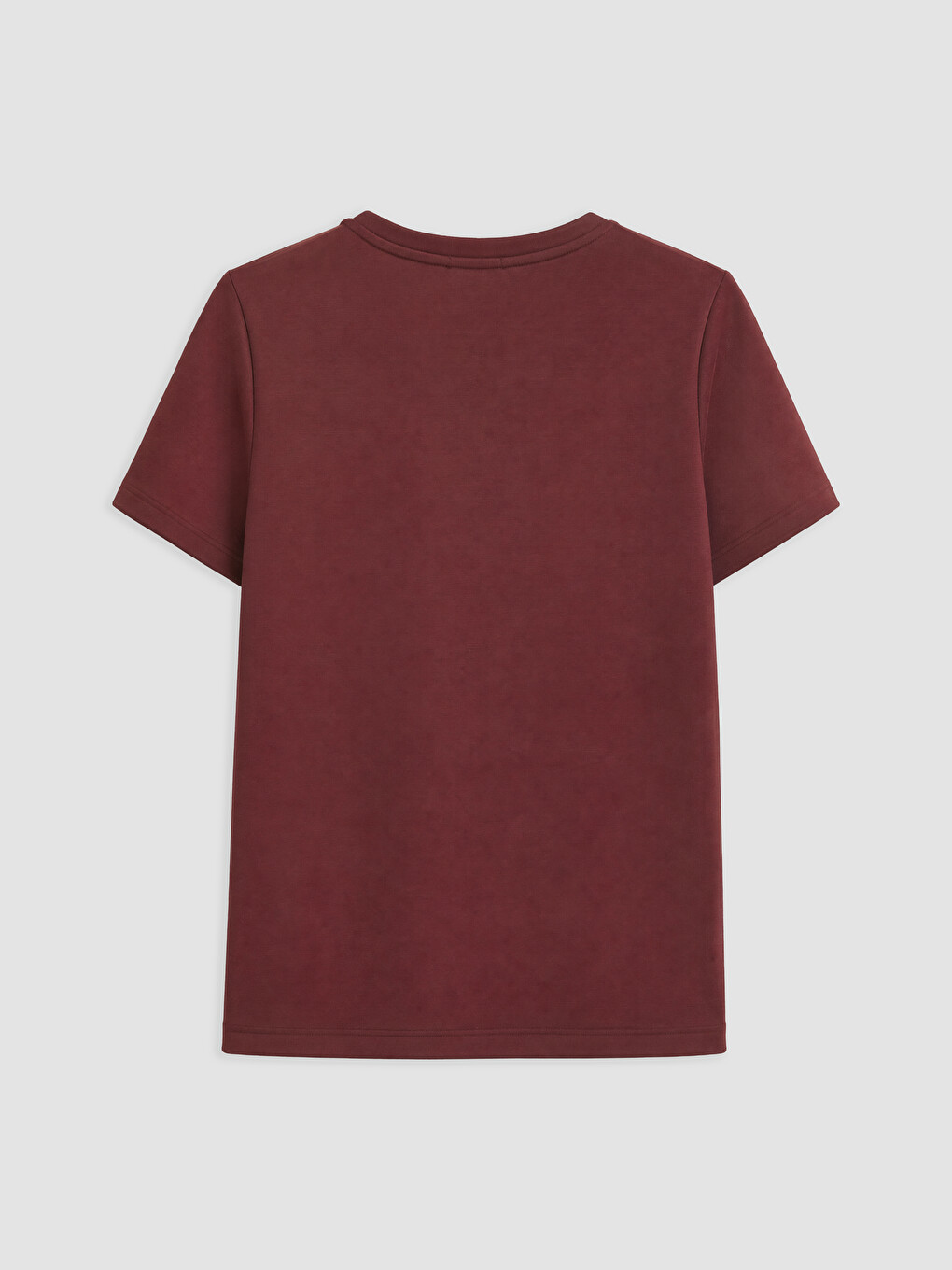 Bordo Soft Touch Kadın Tişört-1