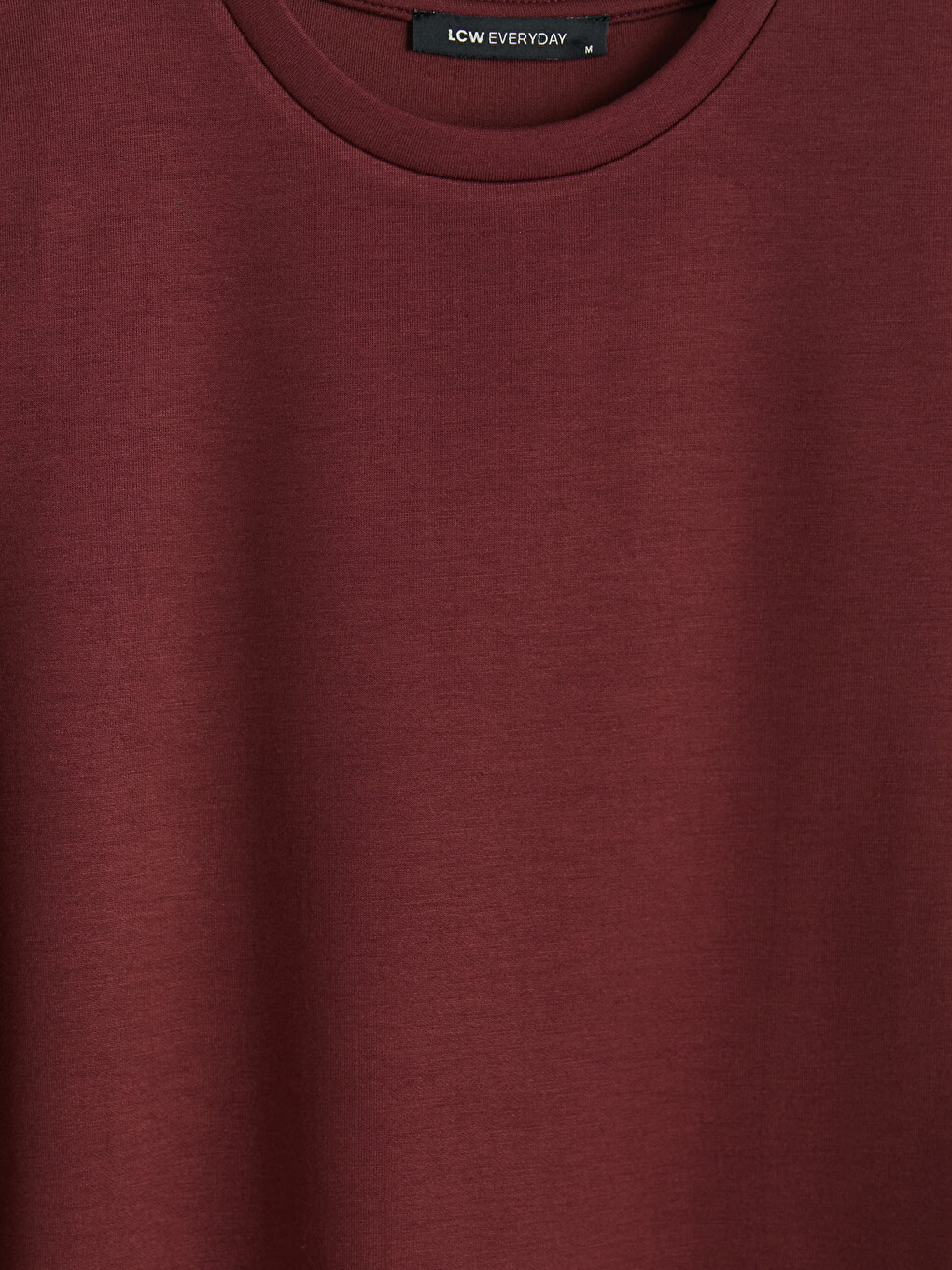 Bordo Soft Touch Kadın Tişört-2