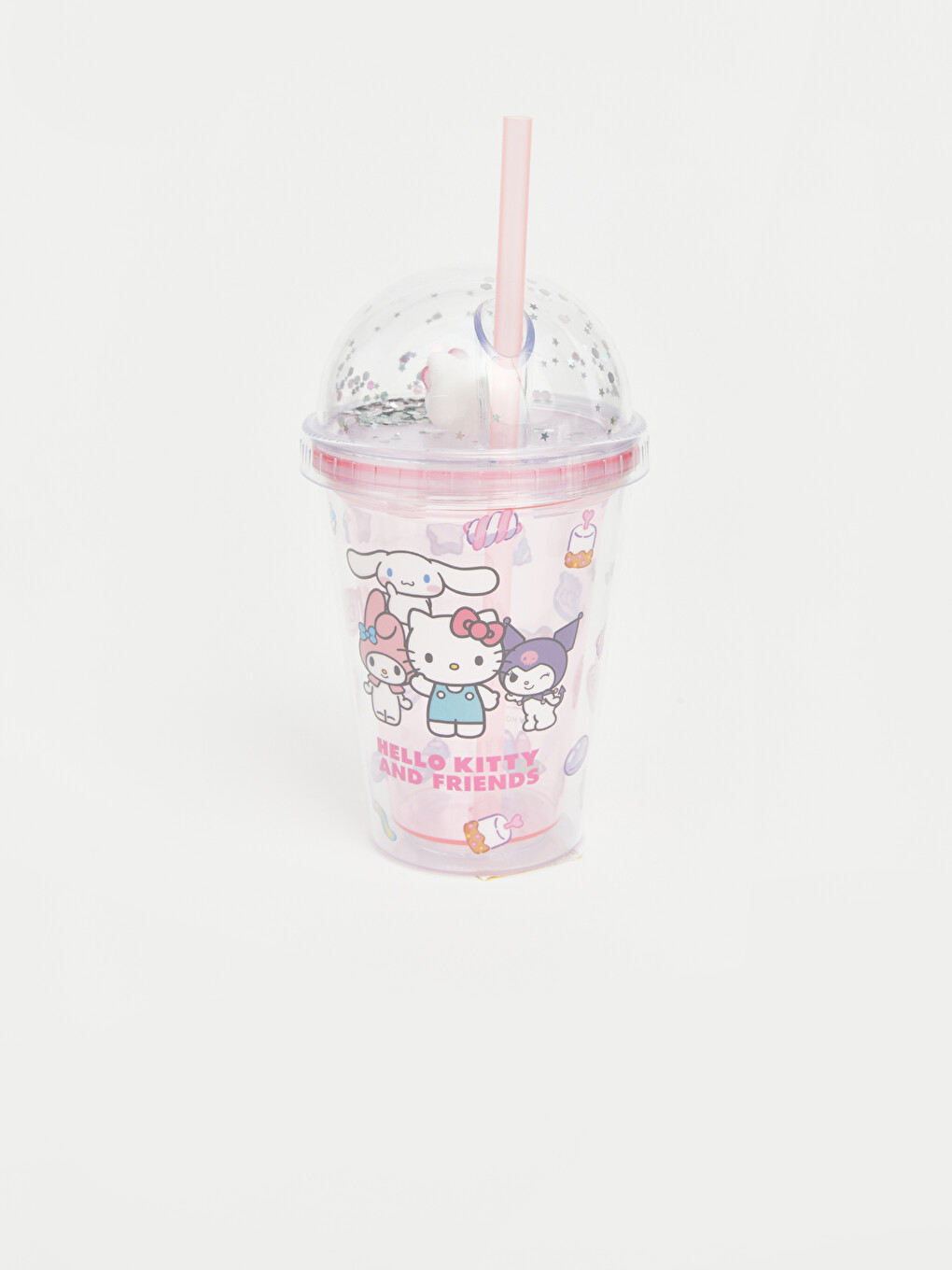 Hello Kitty Отпечатана Сламка Чаша За Безалкохолни Напитки-1