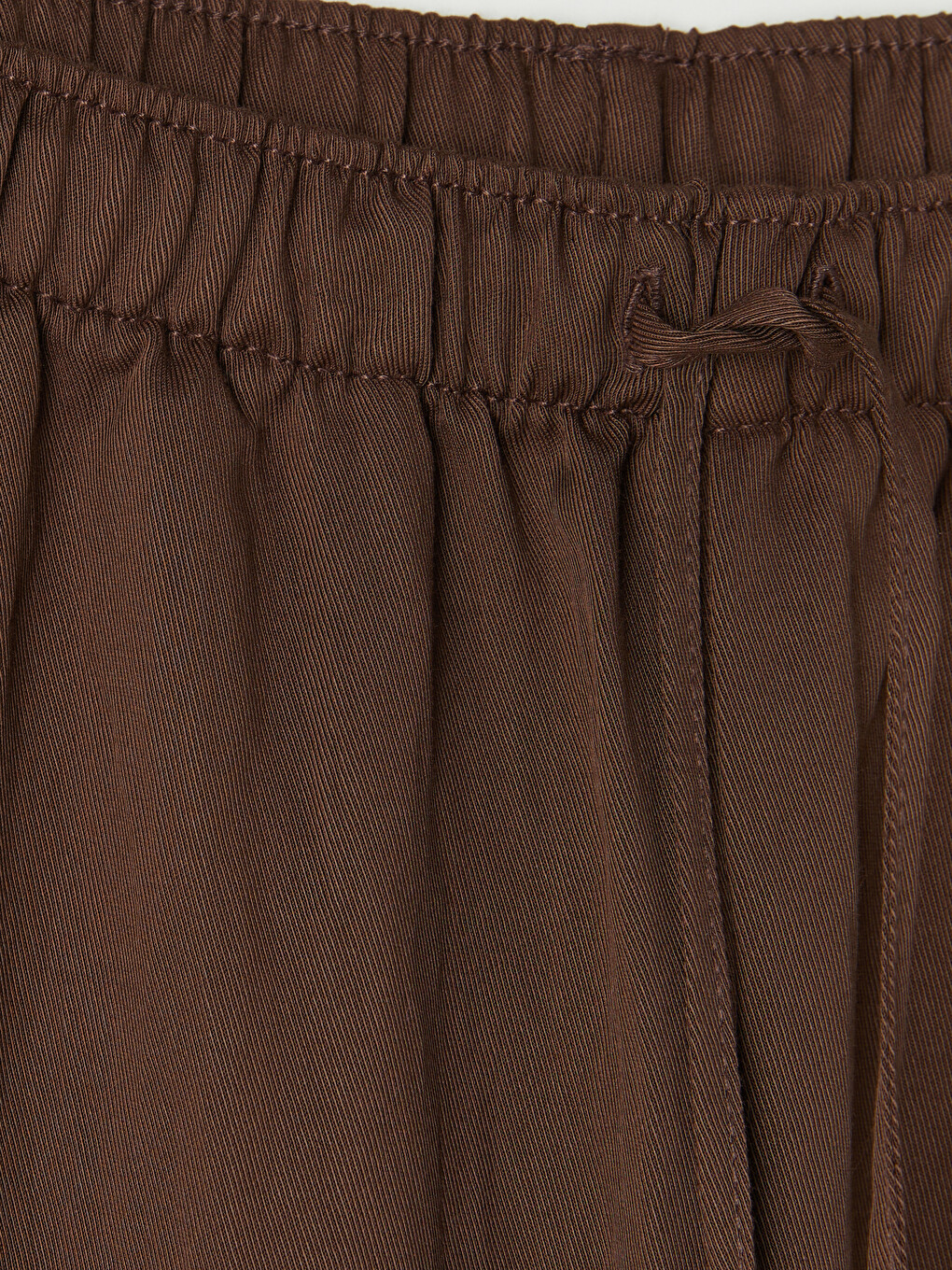 Beli Lastikli Geniş Paça Kadın Pantolon-5