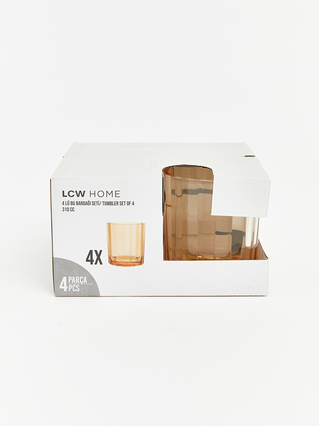 Karışık Cam Bardak Seti 4'lü 310 Ml-2