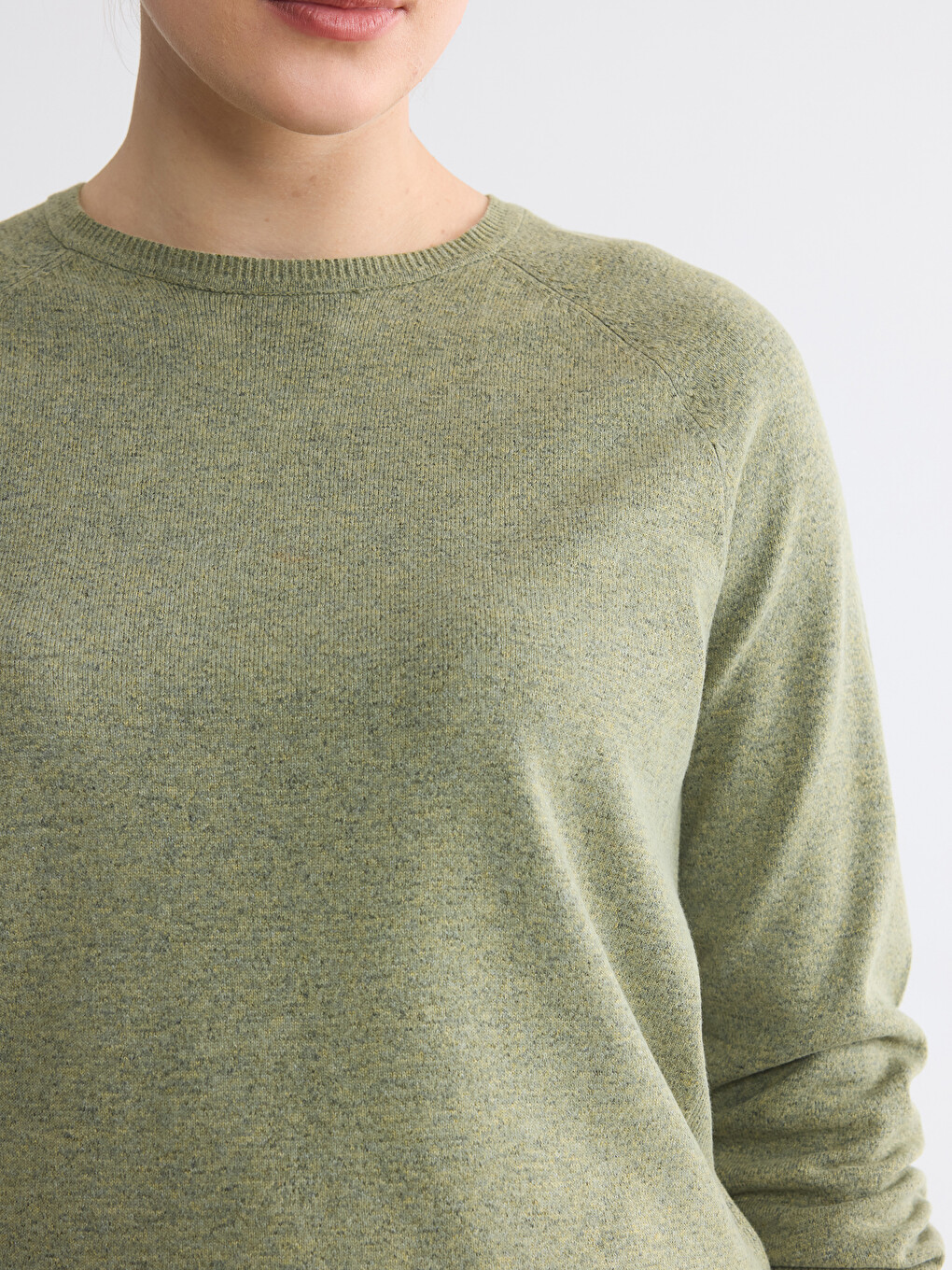 Crew Neck Women's Knitwear Sweater-2