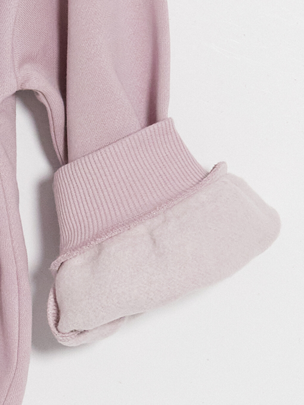 Lila Baskılı Kız Çocuk Kalın Sweatshirt 2'li-5