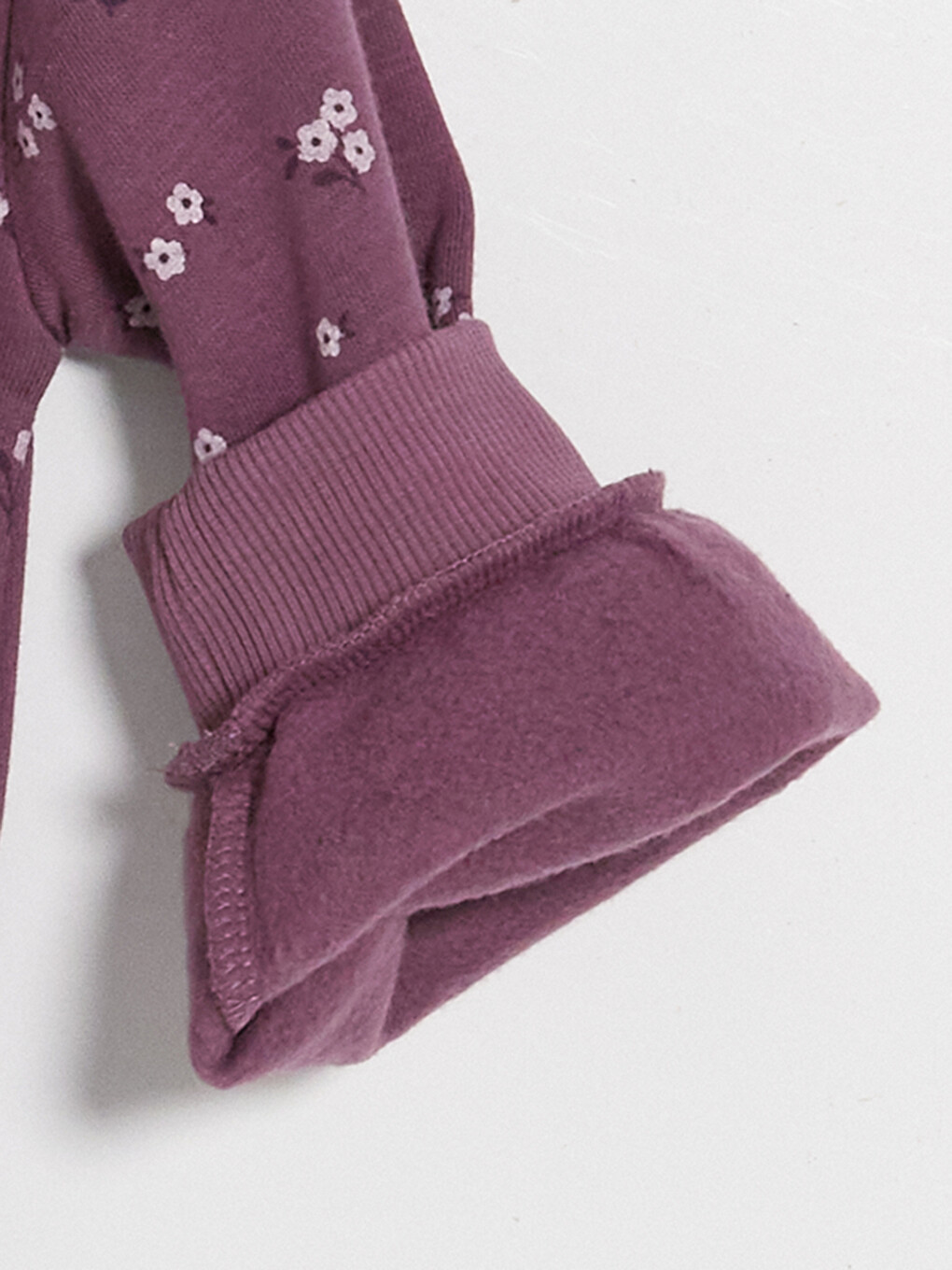 Lila Baskılı Kız Çocuk Kalın Sweatshirt 2'li-6