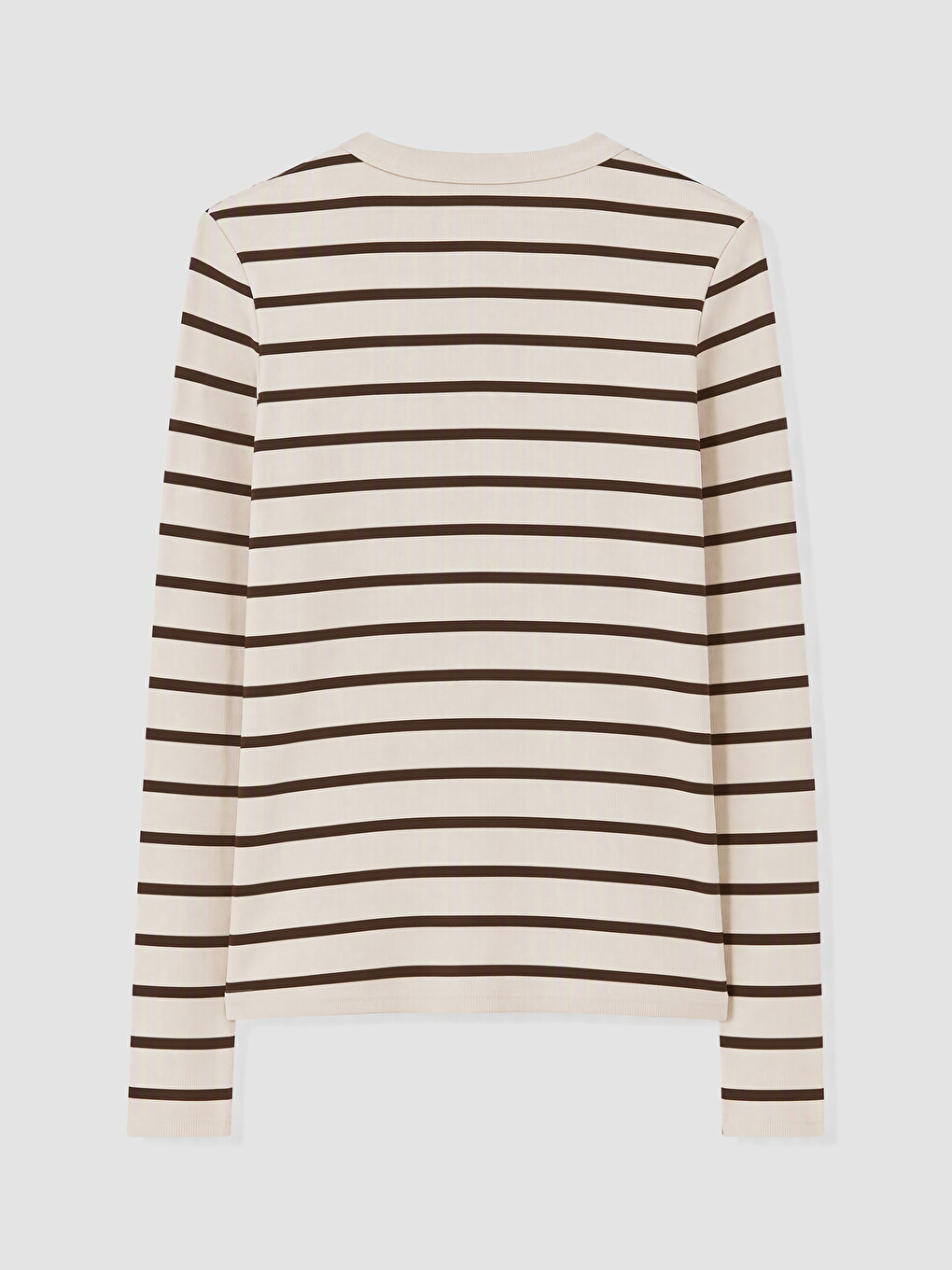 Crew Neck Striped Women's Body-6