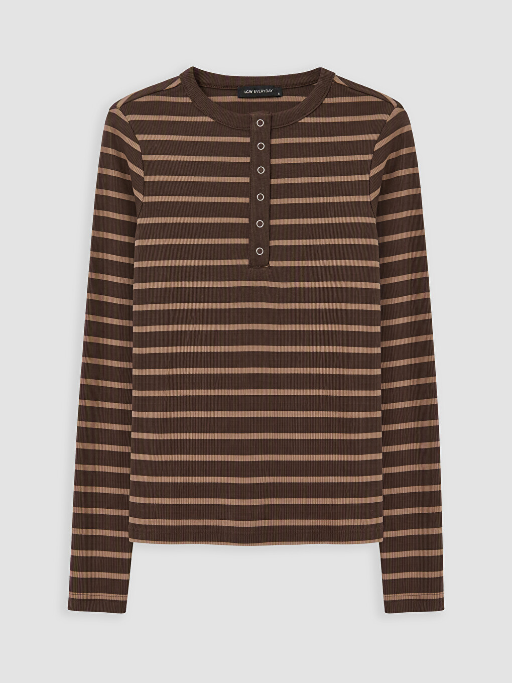 Crew Neck Striped Women's Body-4