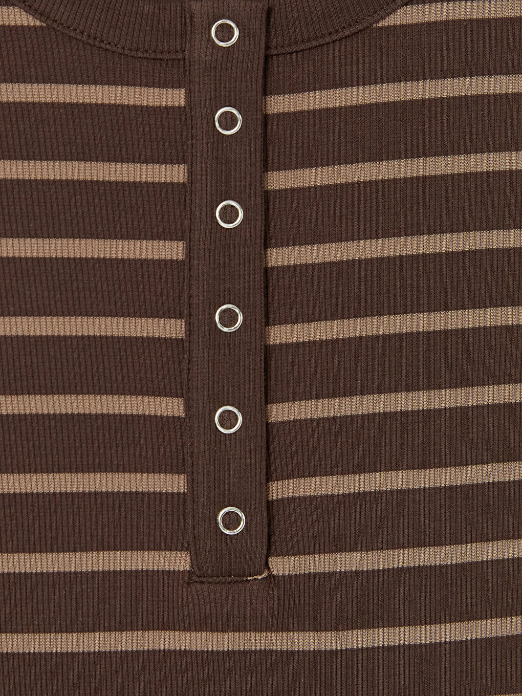 Crew Neck Striped Women's Body-5