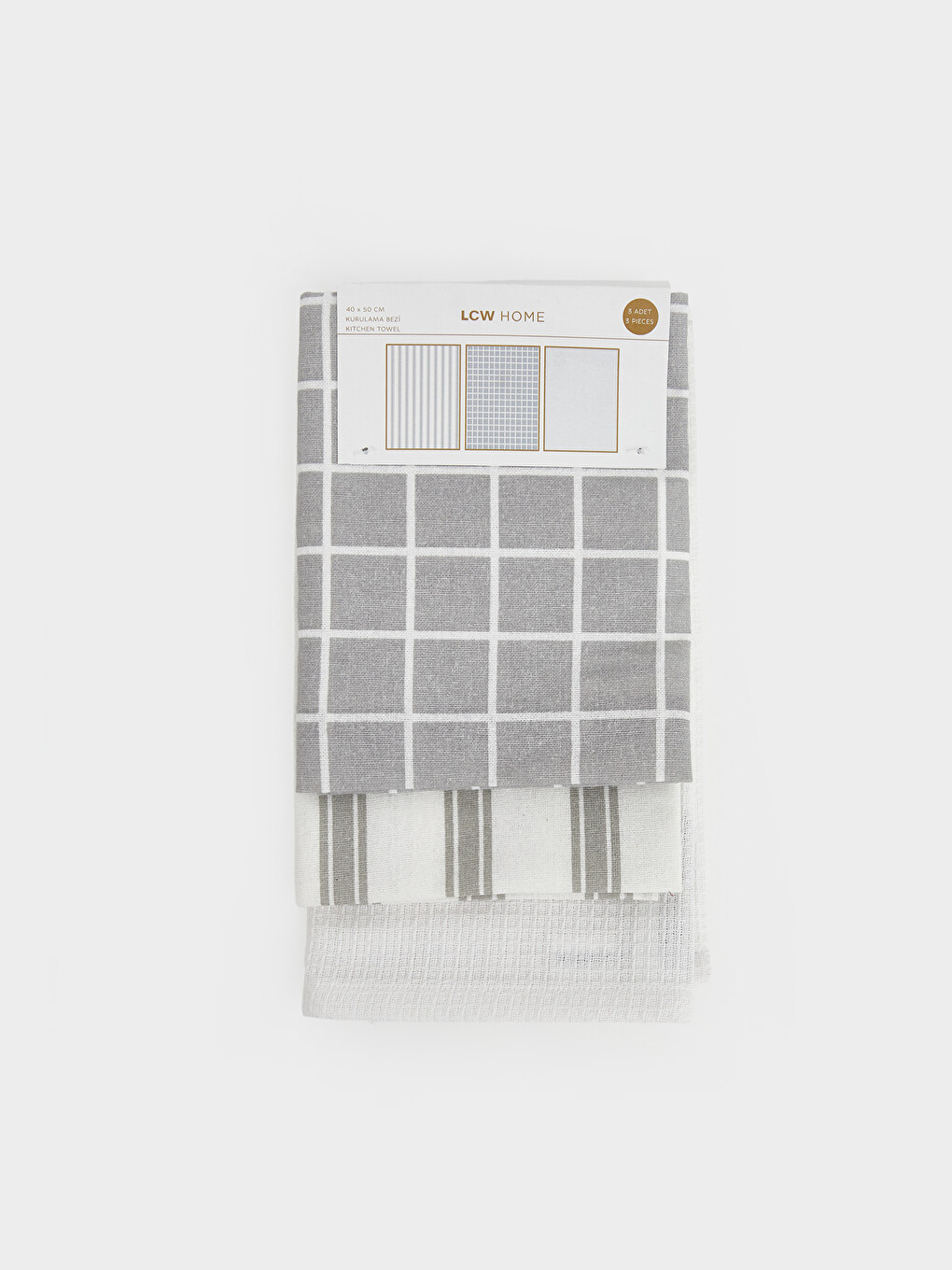 Prosop De Ceai Cu Model, Set De 3, 40x30 Cm-2