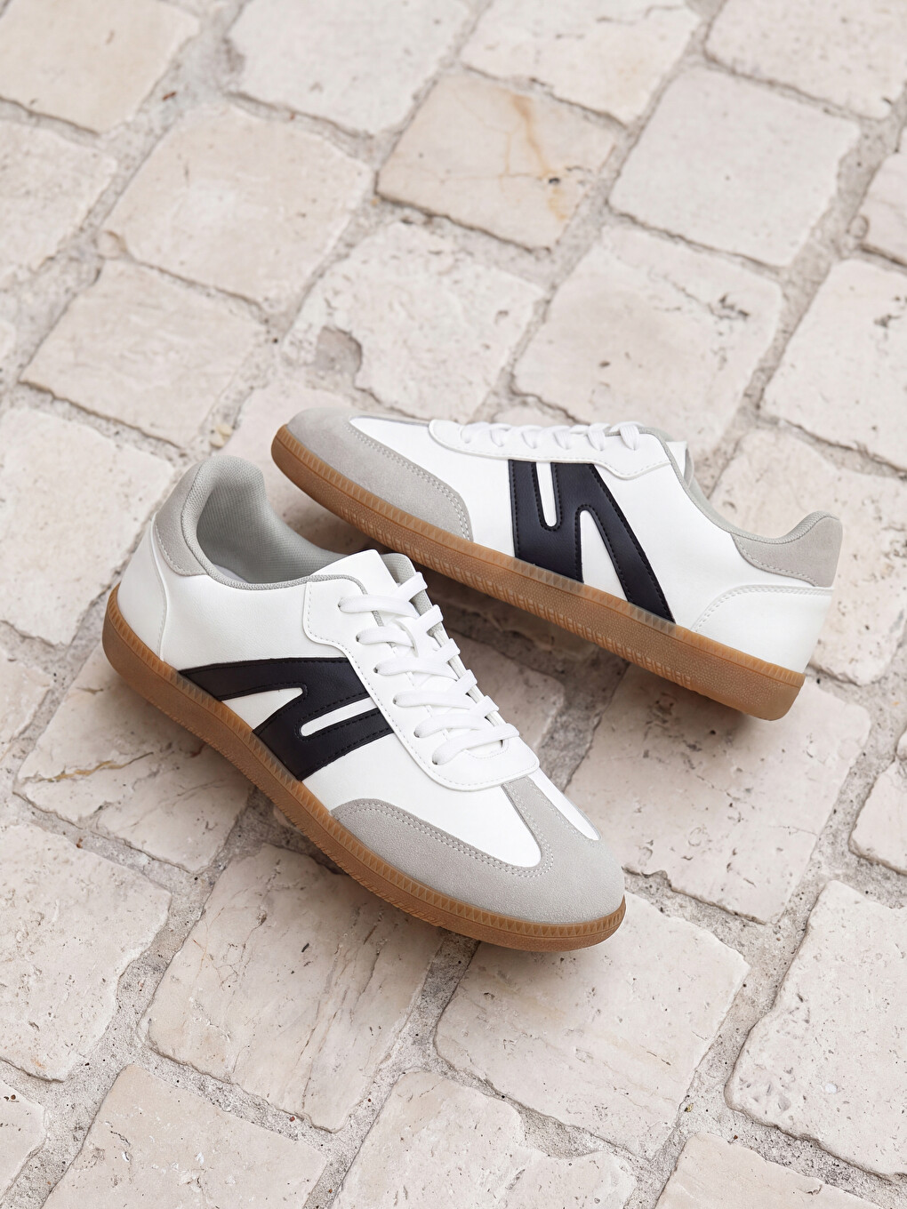 Faux Leather Men's Sneakers