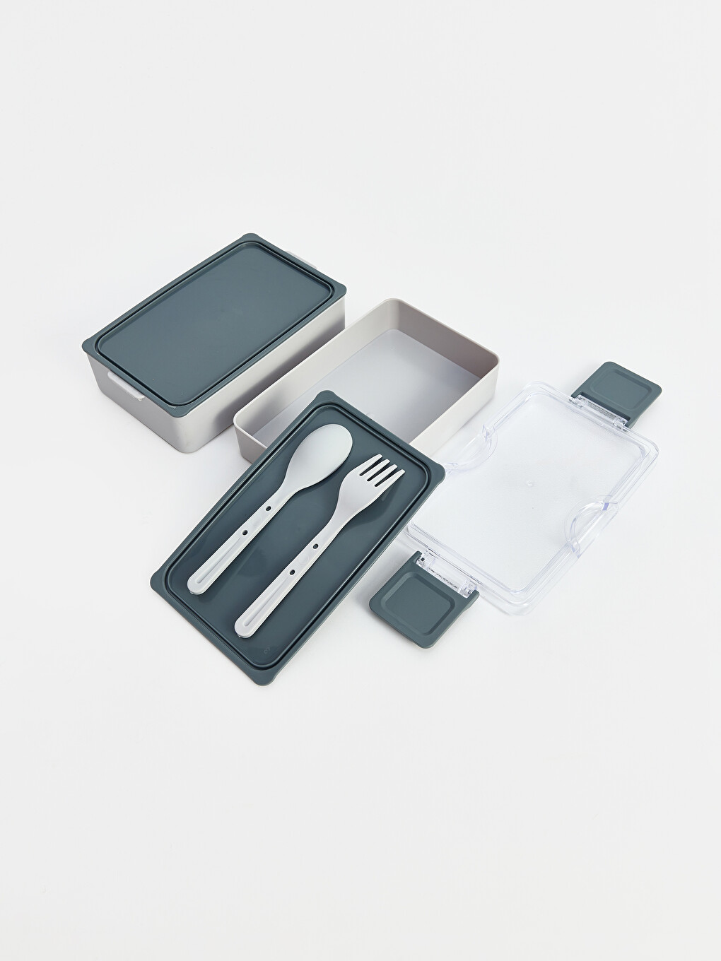 Gri Yemek Saklama Kabı Organizer-2