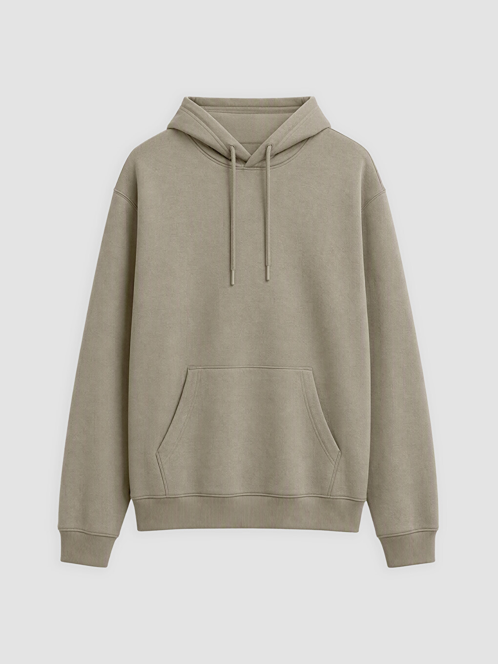 Man Beige Hoodie