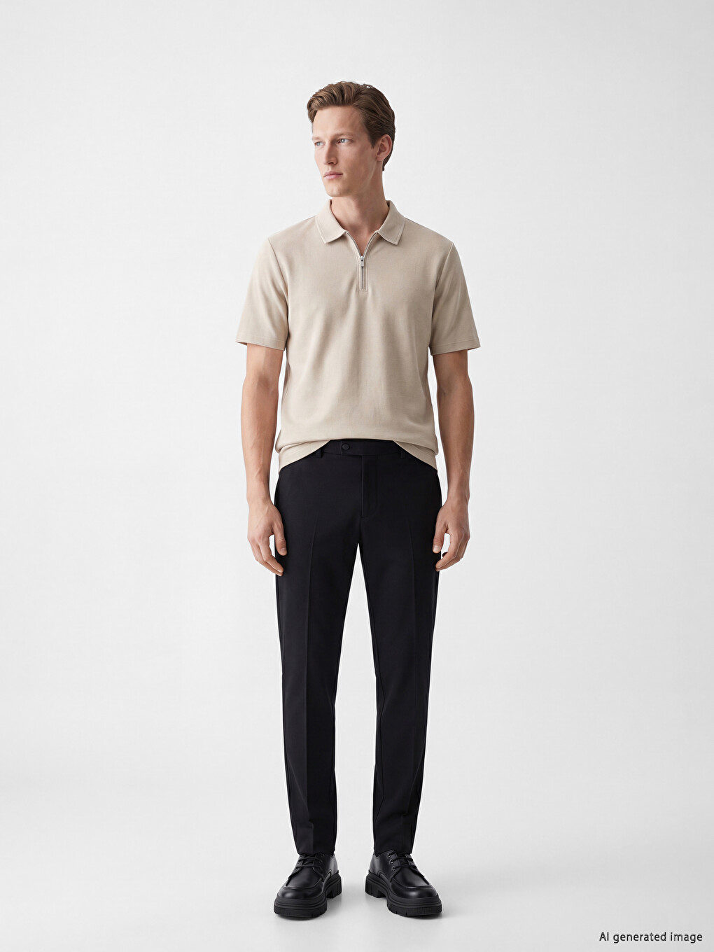 Polo Collar Men's T-shirt-1