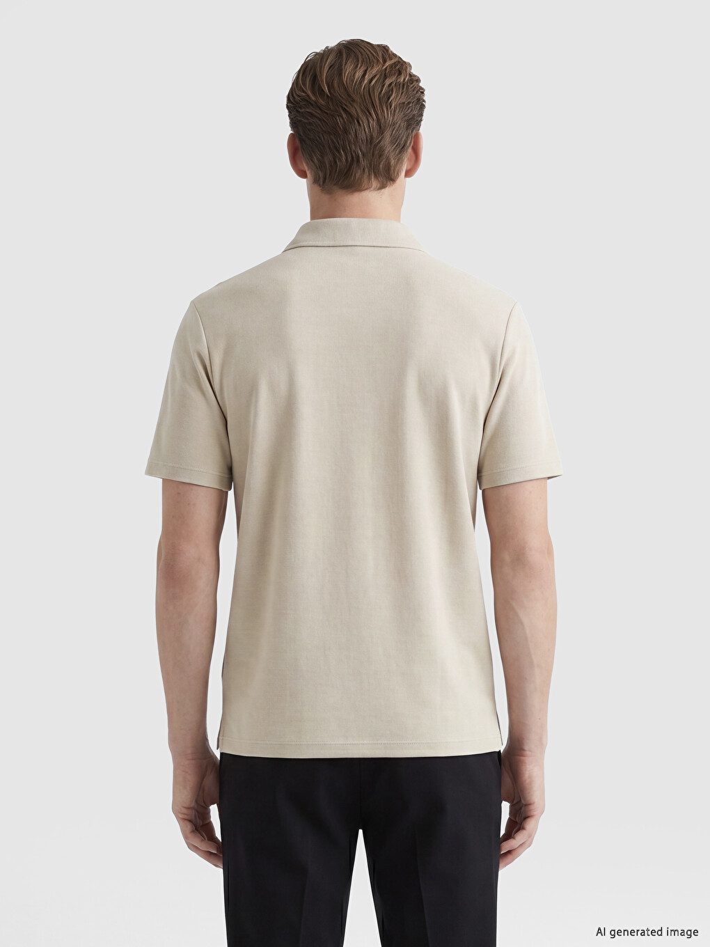 Polo Collar Men's T-shirt-3