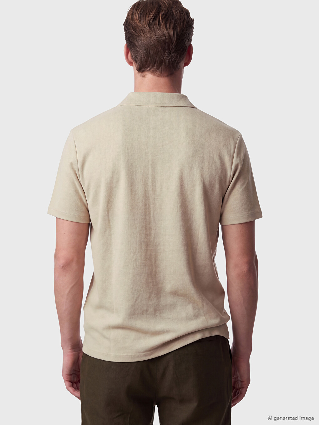 Polo Collar Men's T-shirt-3