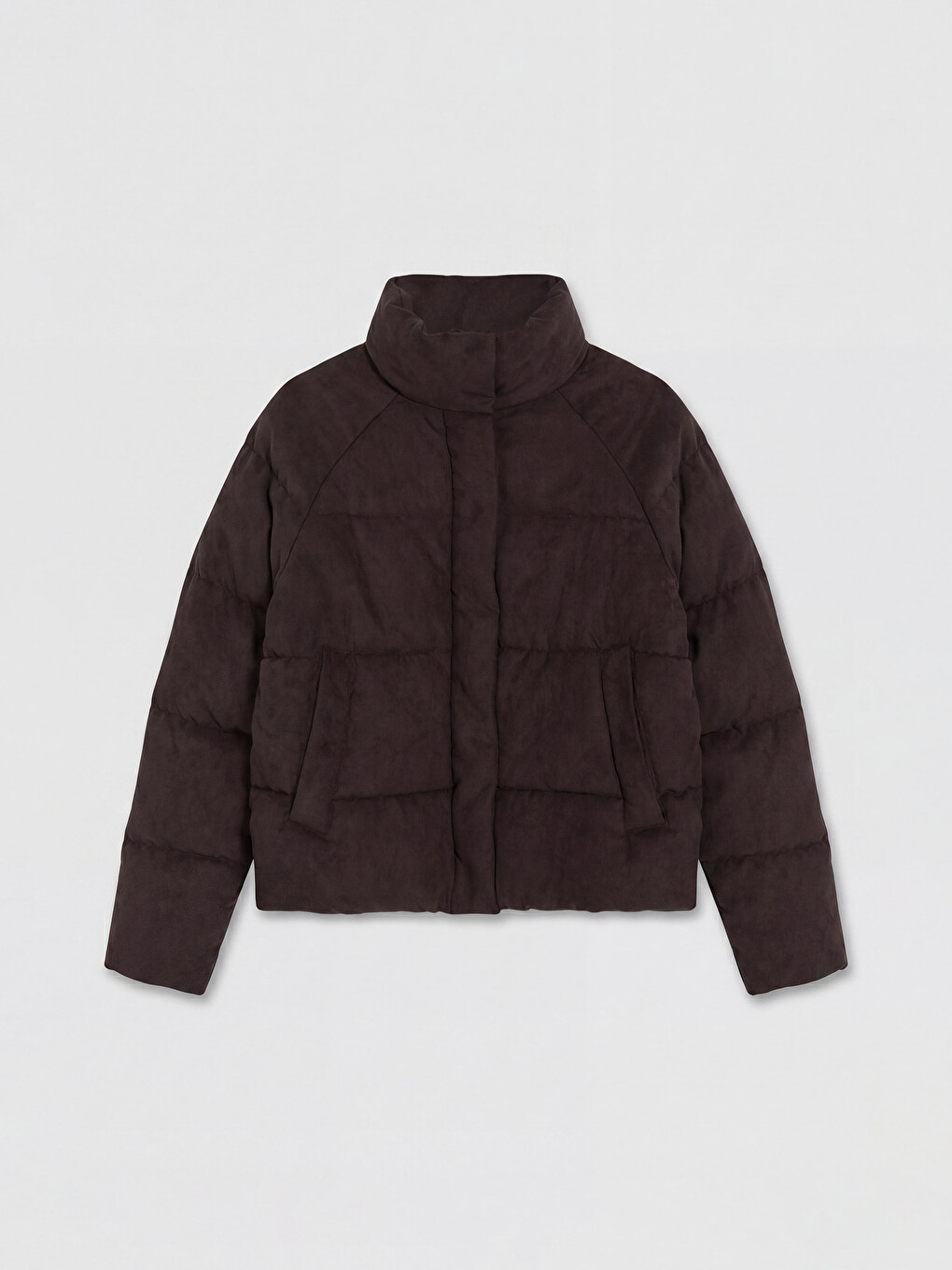 Woman Brown Puffer Coat-5