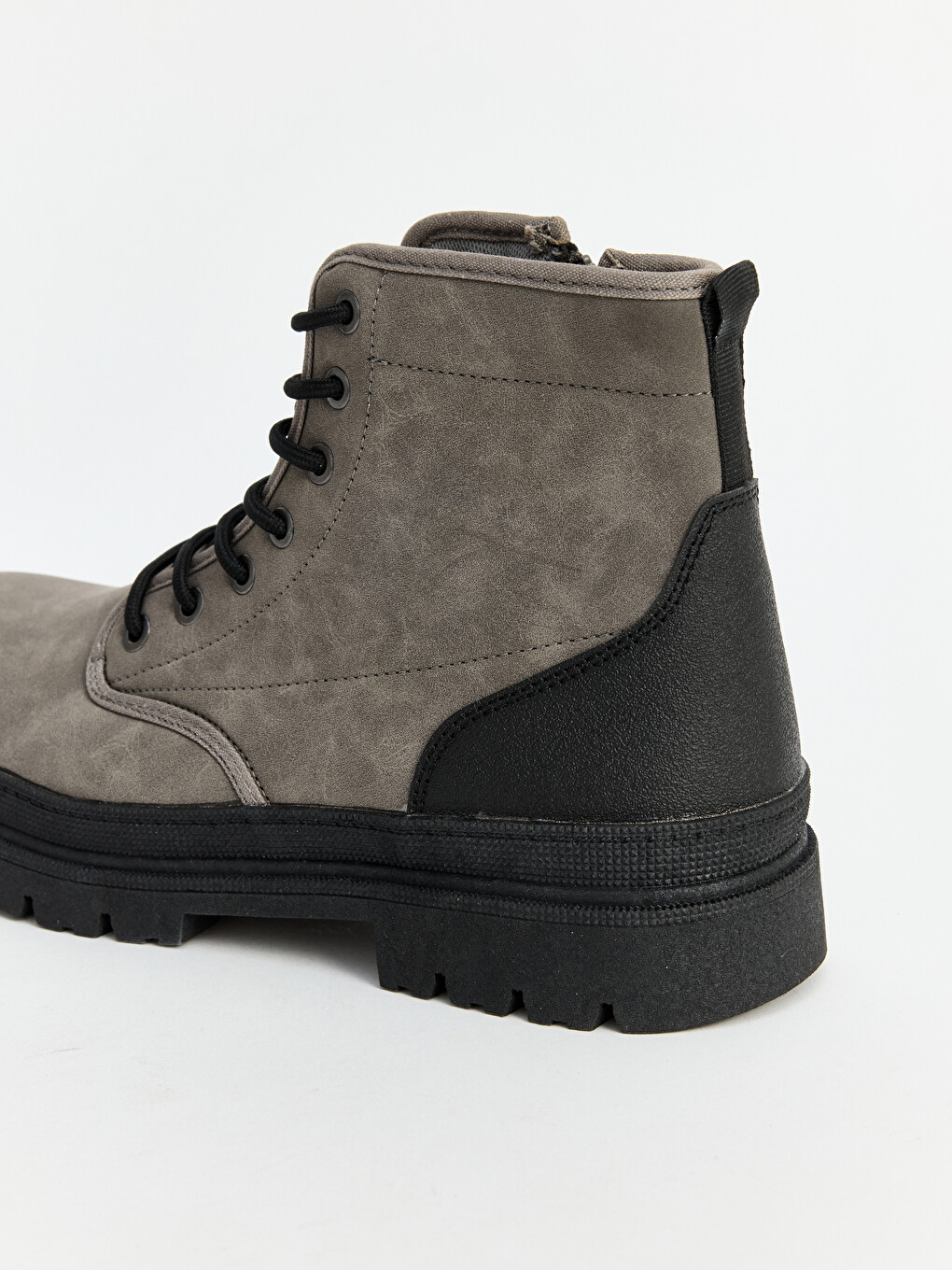 Laced And Zippered Men's Boot-1