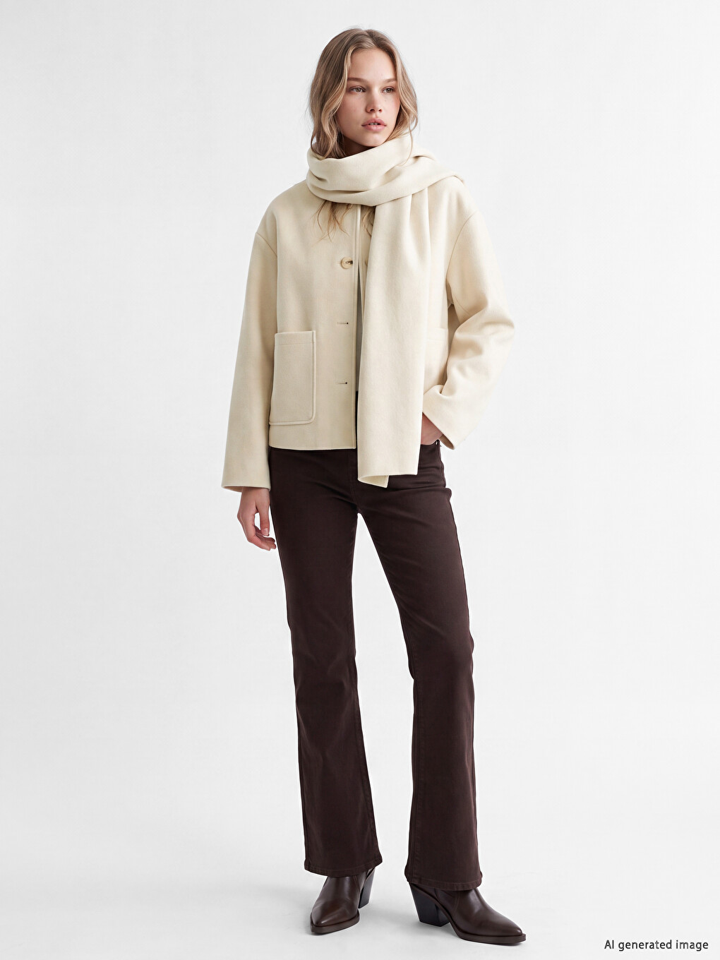 Woman White Jacket-1