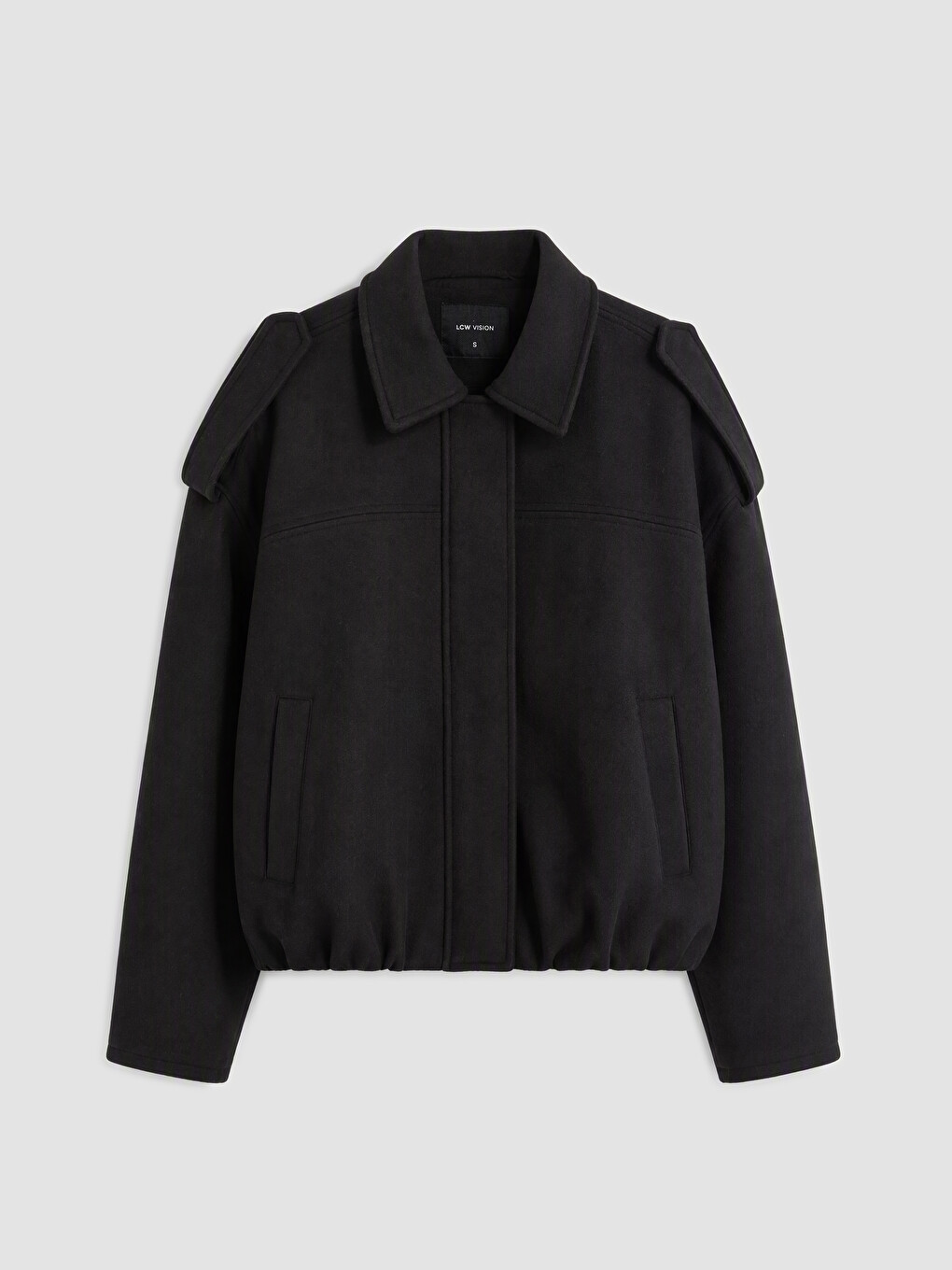 Shirt Collar Oversize Women's Cachet Coat-4