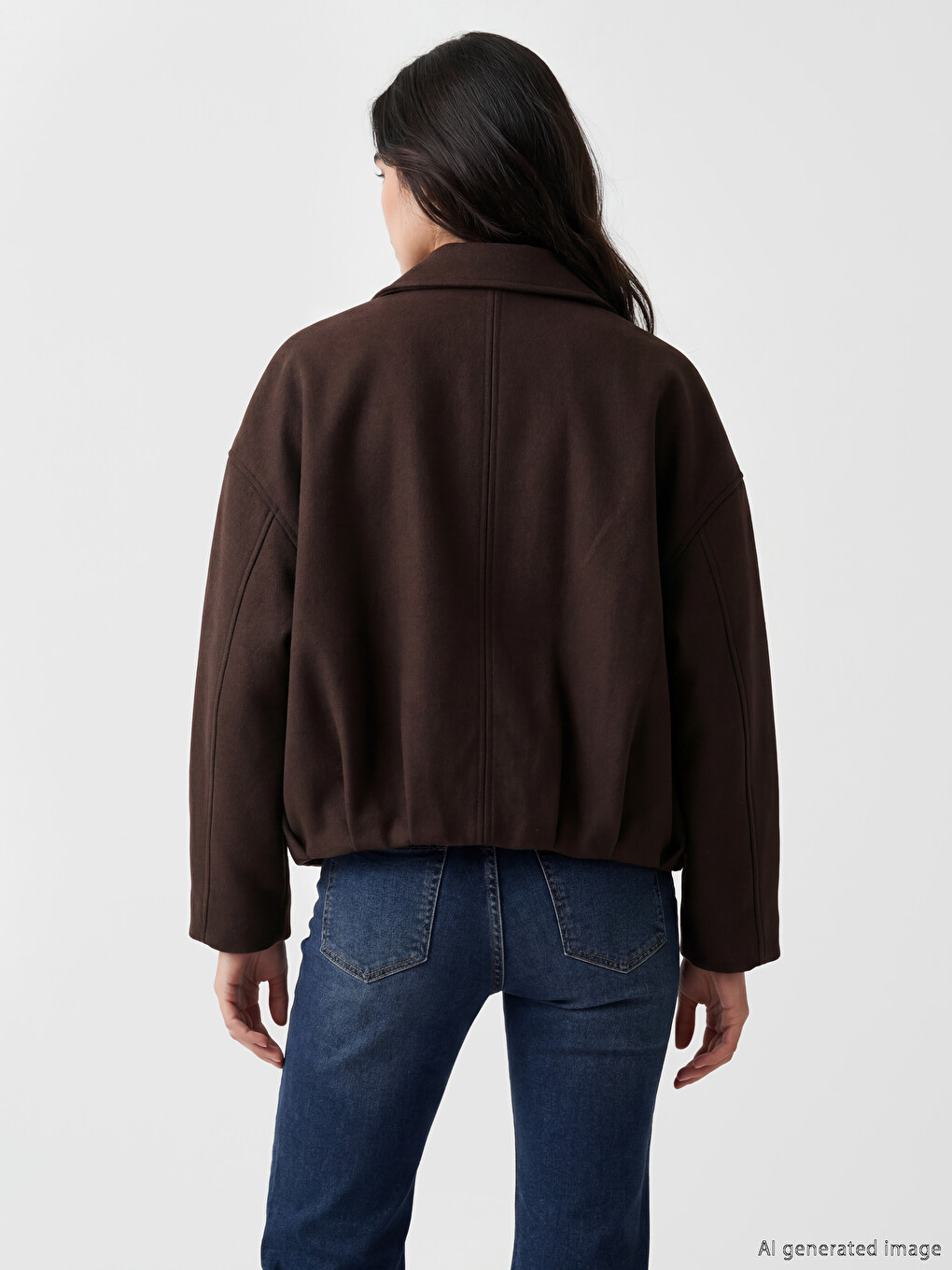 Shirt Collar Oversize Women's Cachet Coat-2