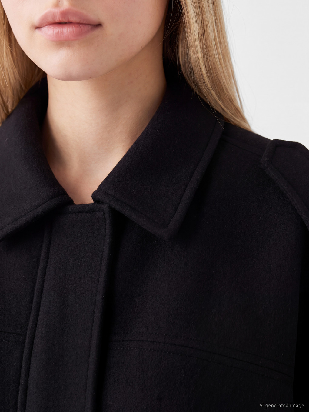 Shirt Collar Oversize Women's Cachet Coat-2