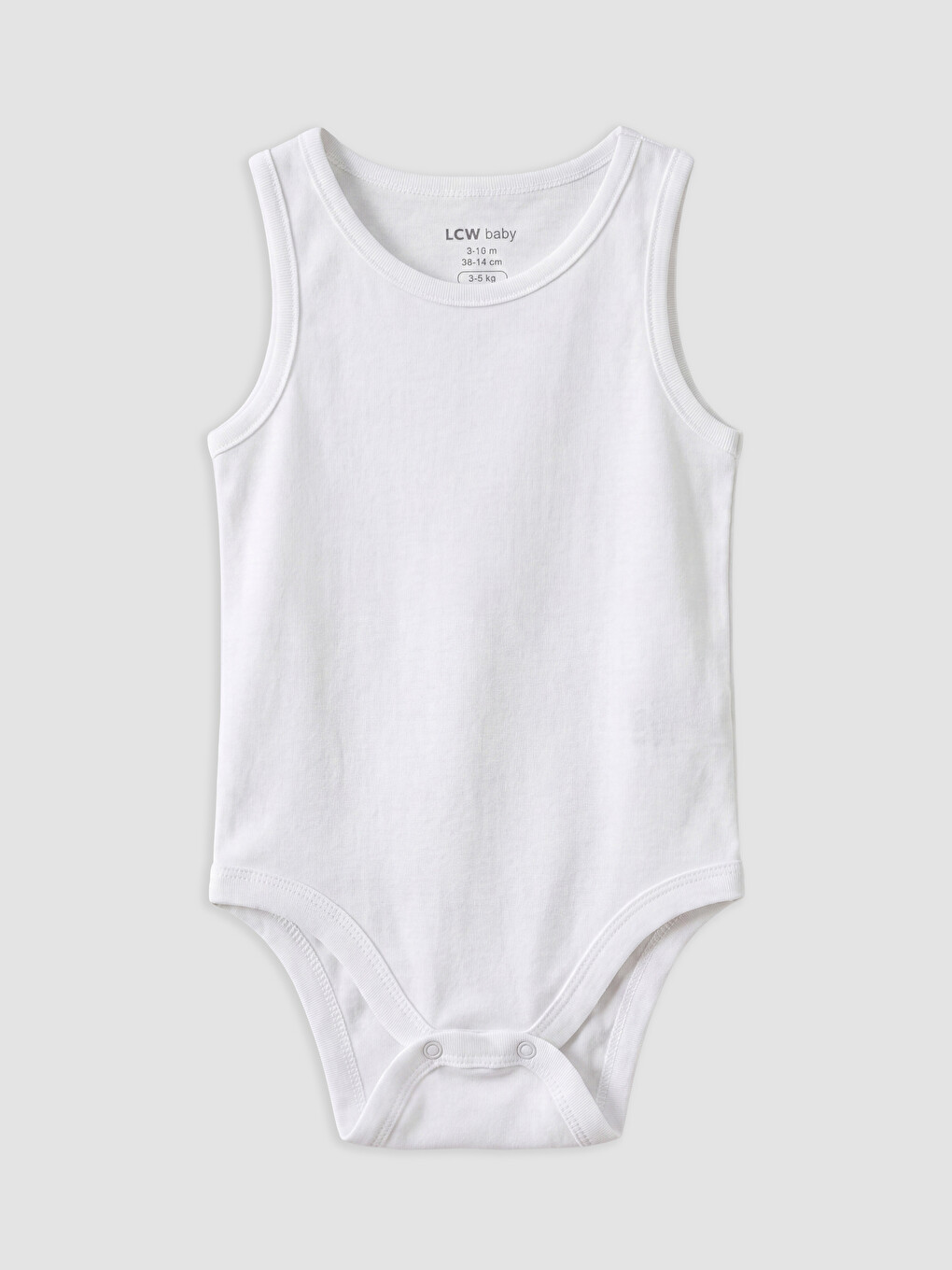 Beyaz Bisiklet Yaka Kız Bebek Çıtçıtlı Body 3'lü-1
