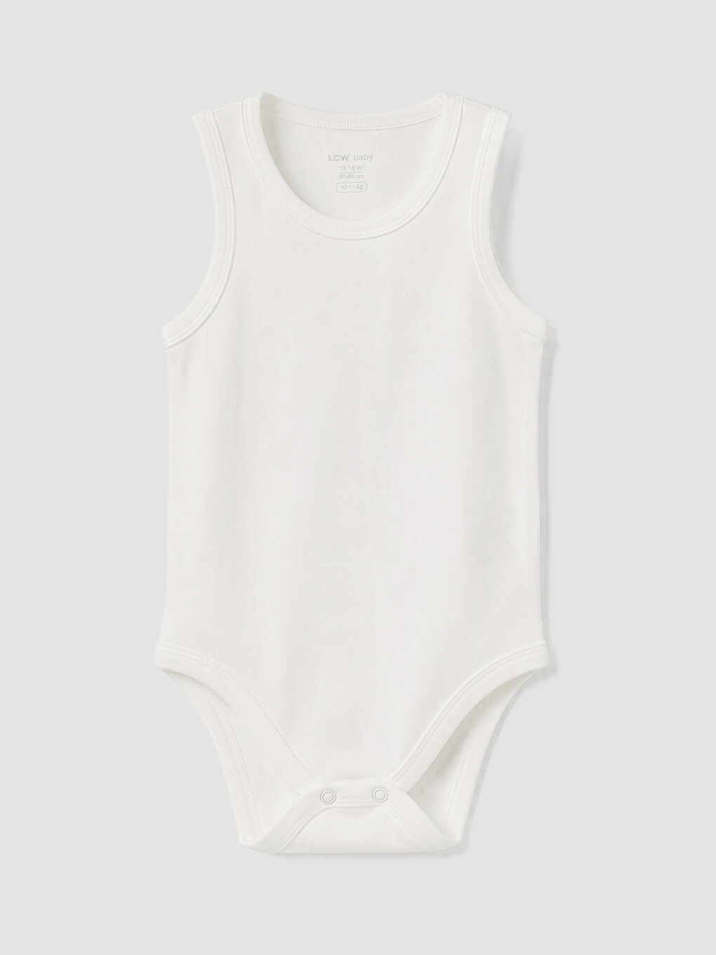 Beyaz Bisiklet Yaka Kız Bebek Çıtçıtlı Body 3'lü-1
