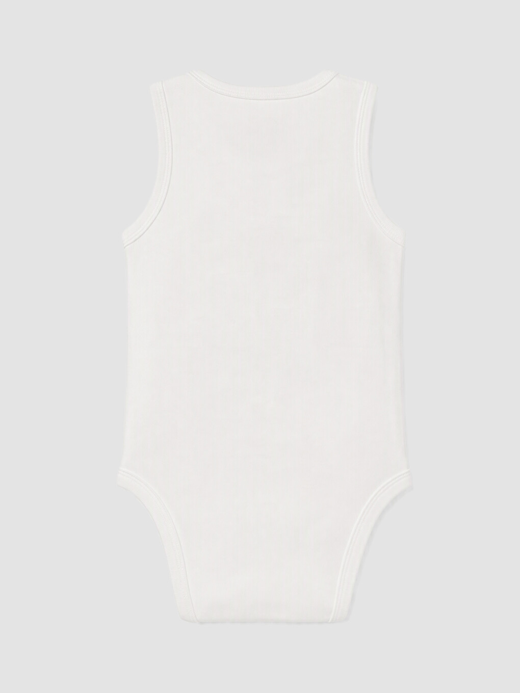 Beyaz Bisiklet Yaka Kız Bebek Çıtçıtlı Body 3'lü-3