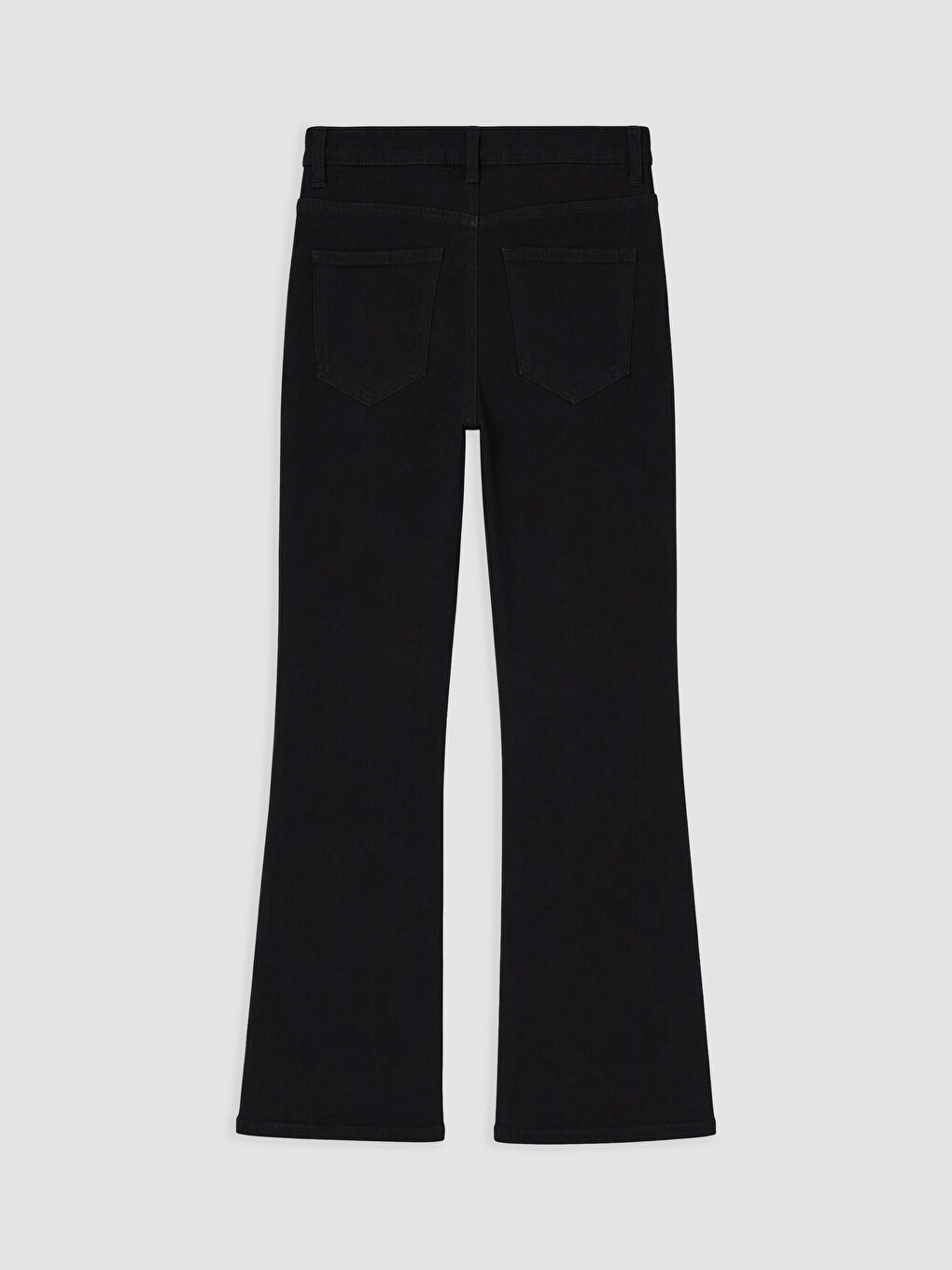 Siyah Cepli Flare Jean-4